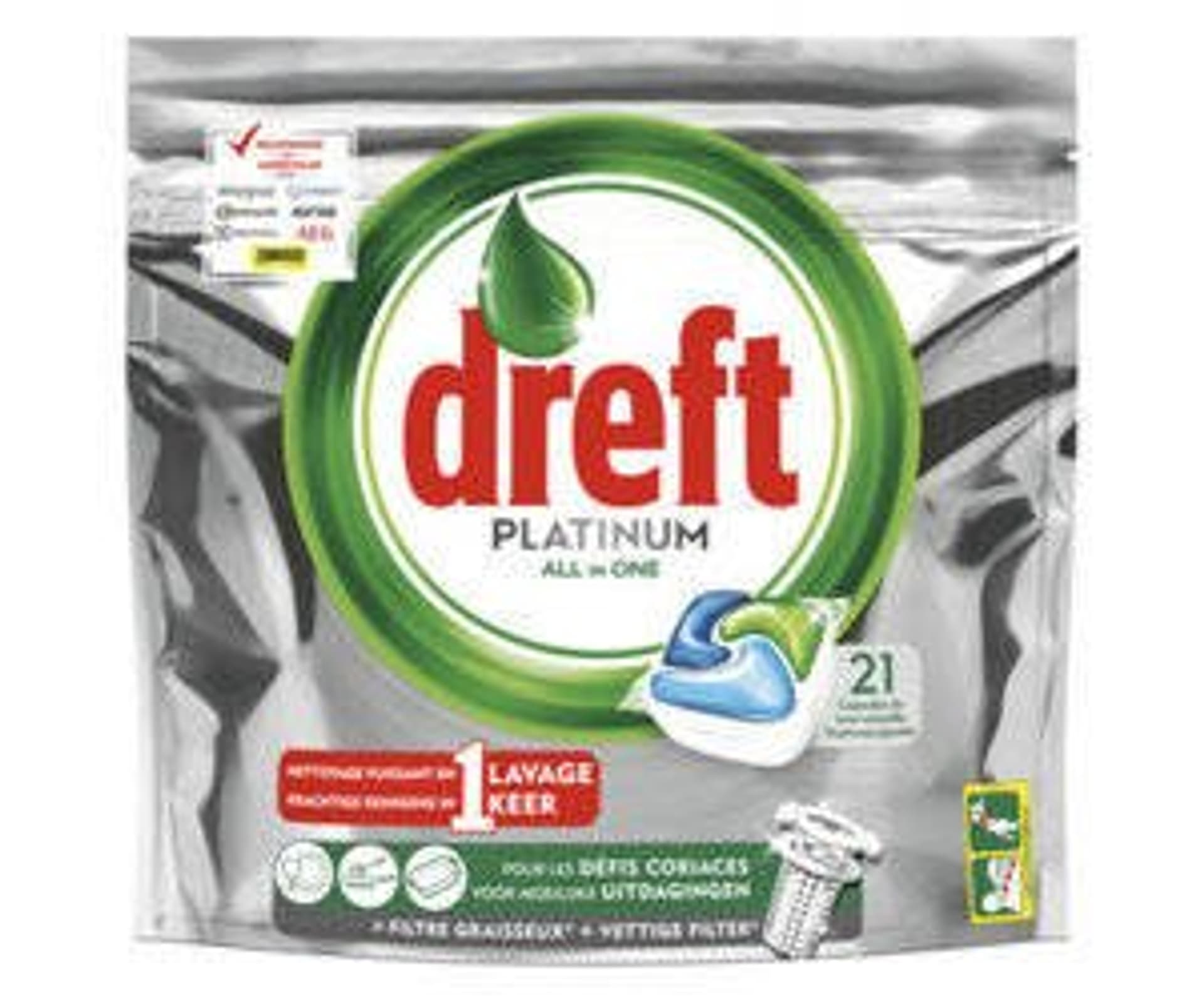 

Dreft Platinum Kapsułki do Zmywarki 21 szt.