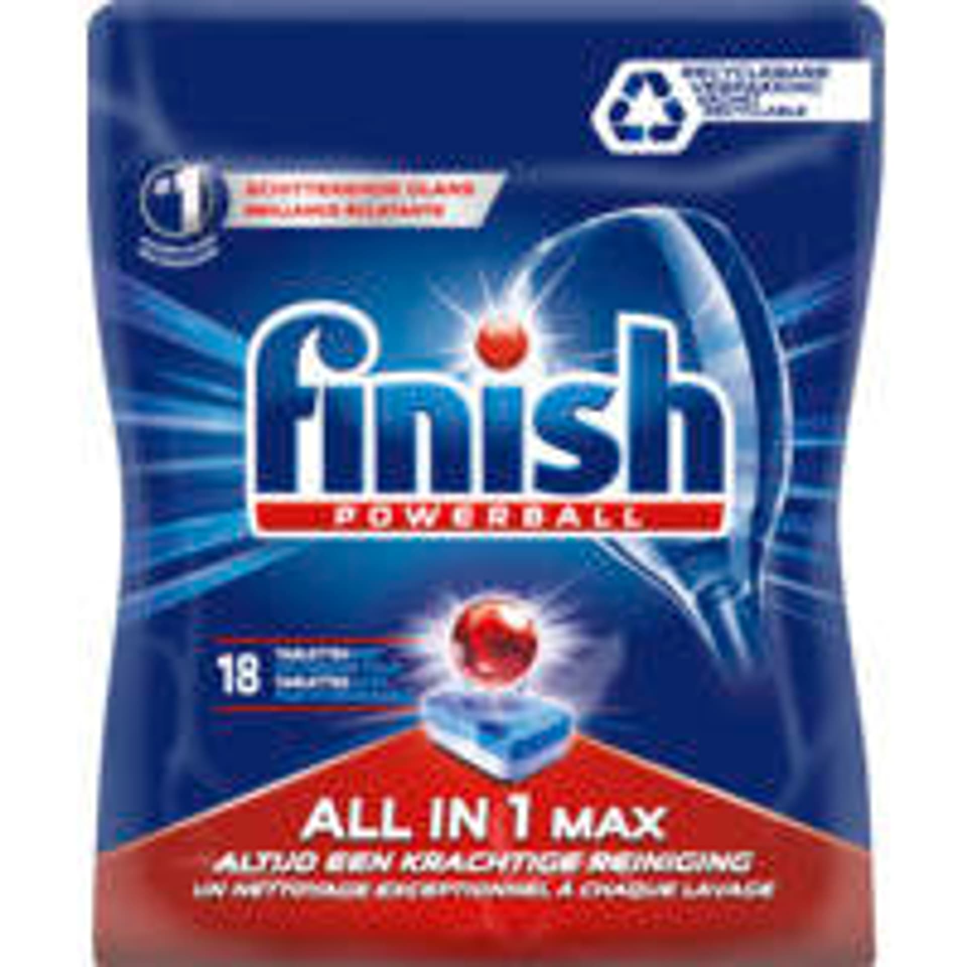 

Finish Powerball All in 1 Max Tabletki do Zmywarki 18 szt.