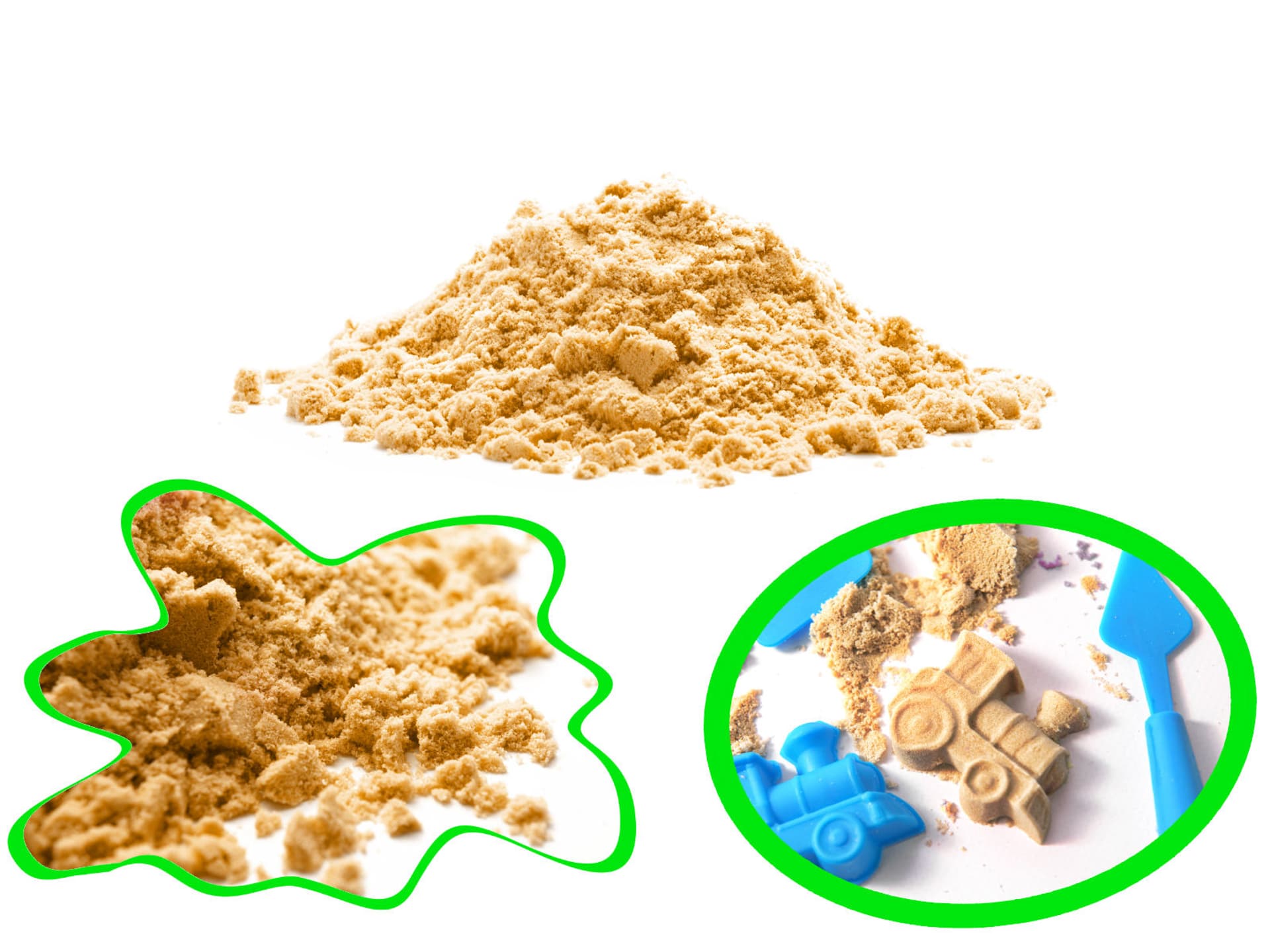 

Piasek kinetyczny 1kg w woreczku naturalny beżowy