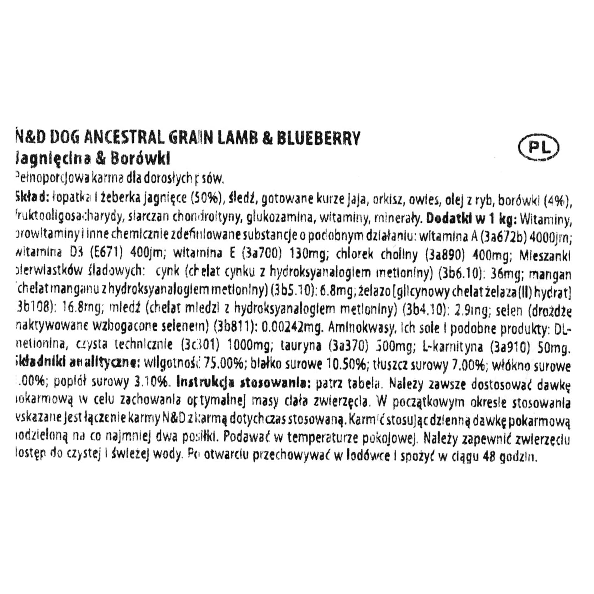 

FARMINA N&D DOG ANCESTRAL GRAIN LAMB AND BLUEBERRY - mokra karma dla psa - puszka 285g