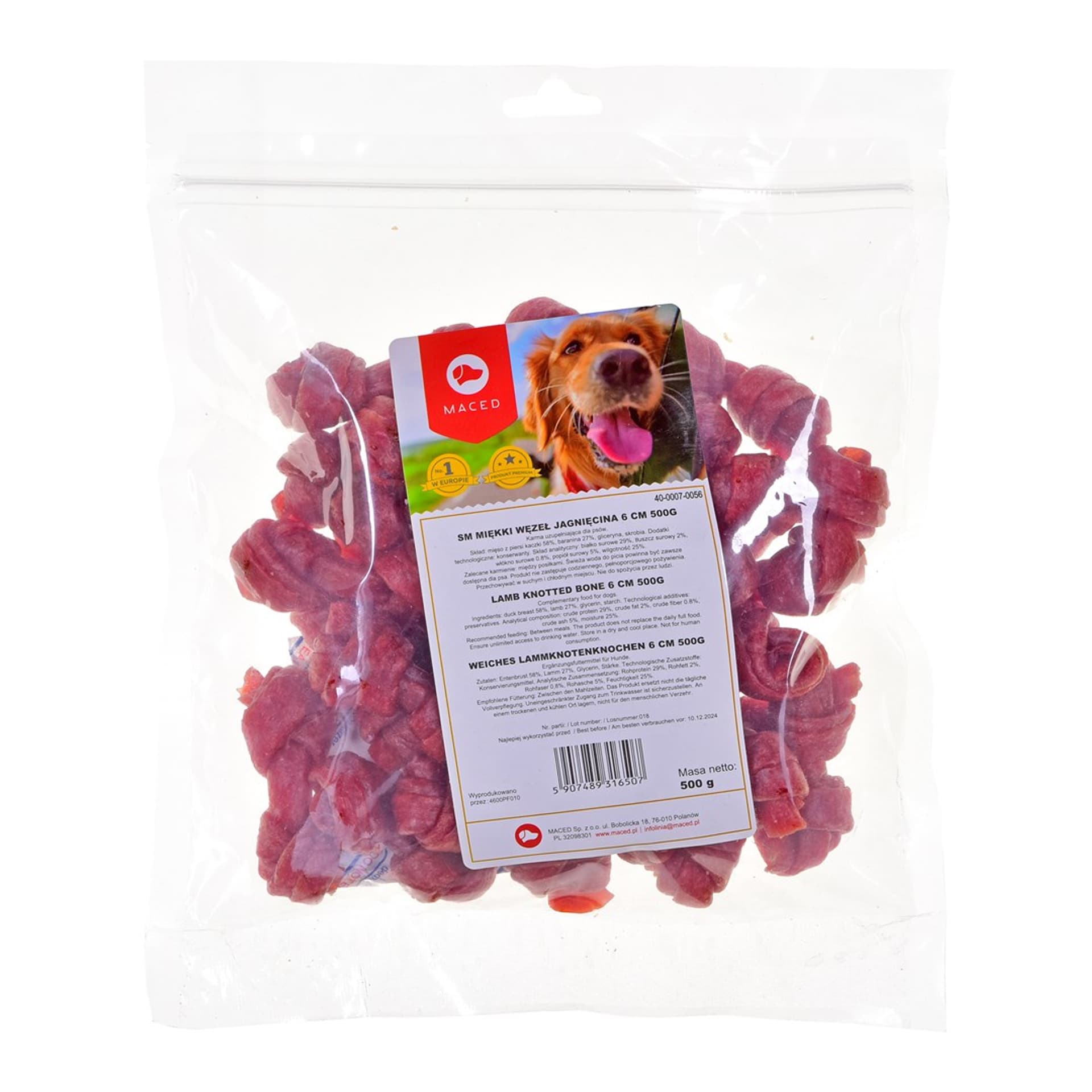 

MACED SM MIĘKKI WĘZEŁ JAGNIĘCINA 6cm 500g