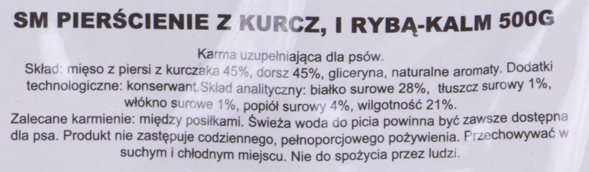 

MACED Przysmak dla psa - pierścienie z kurczakiem i rybą 500g