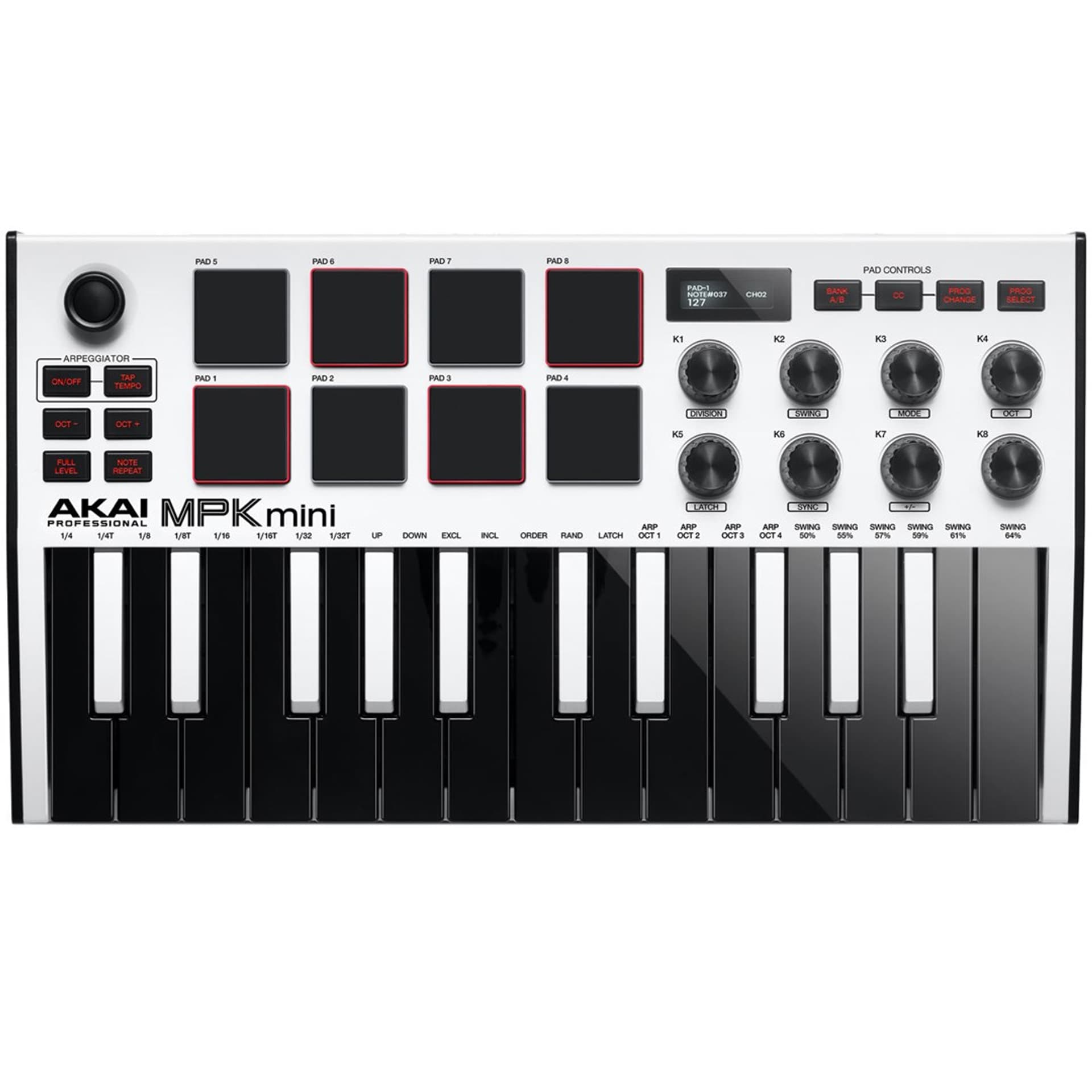 

AKAI MPK MINI 3 WHITE - Mini klawiatura sterująca