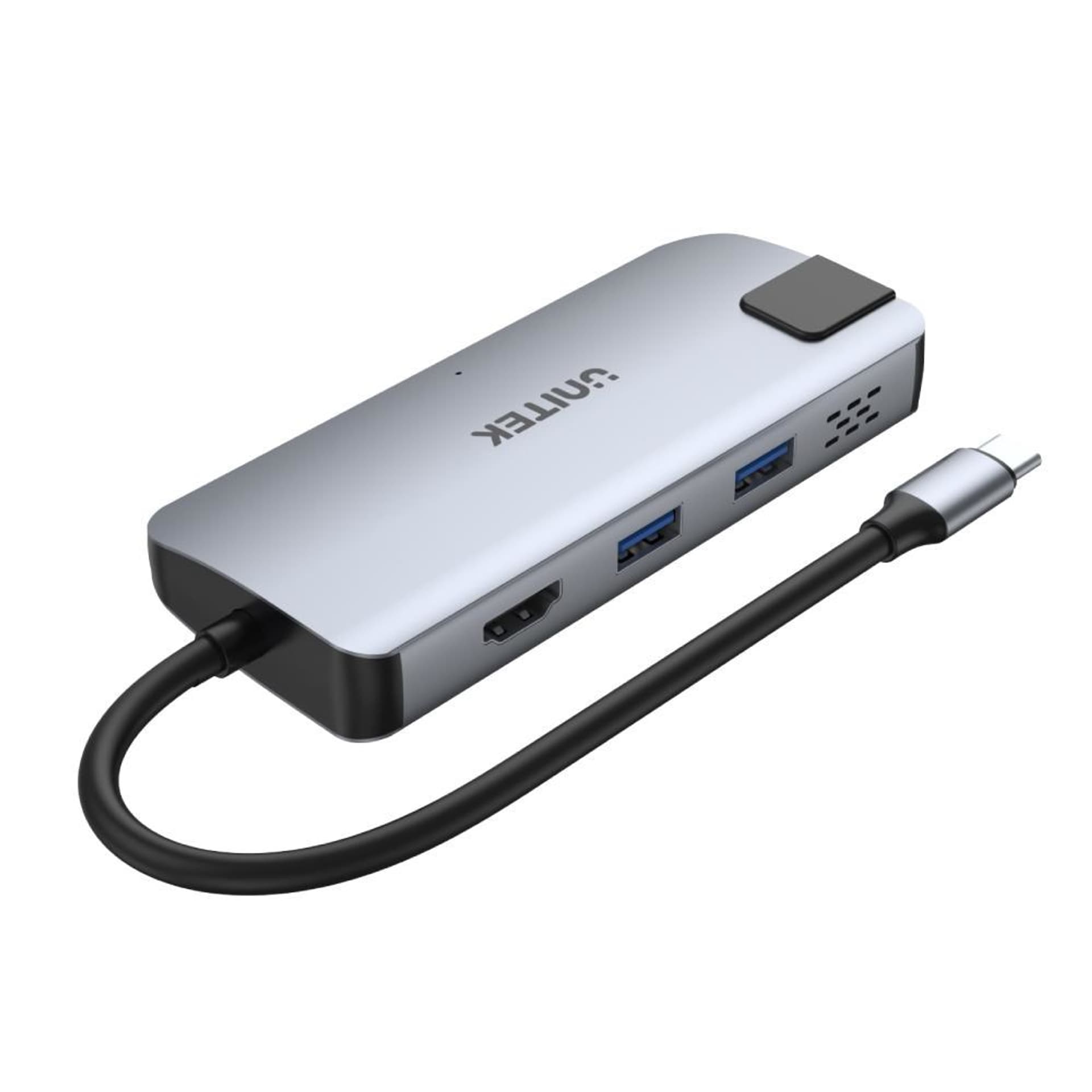 

UNITEK HUB USB-C 2X USB-A,HDMI 2.0, RJ-45,PD 100W