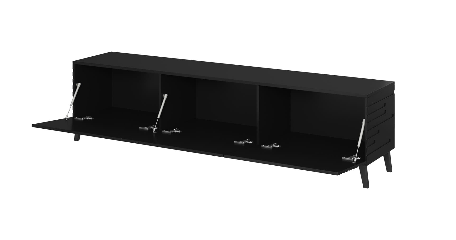 

Szafka RTV NOVA 186x40x48 czarny mat