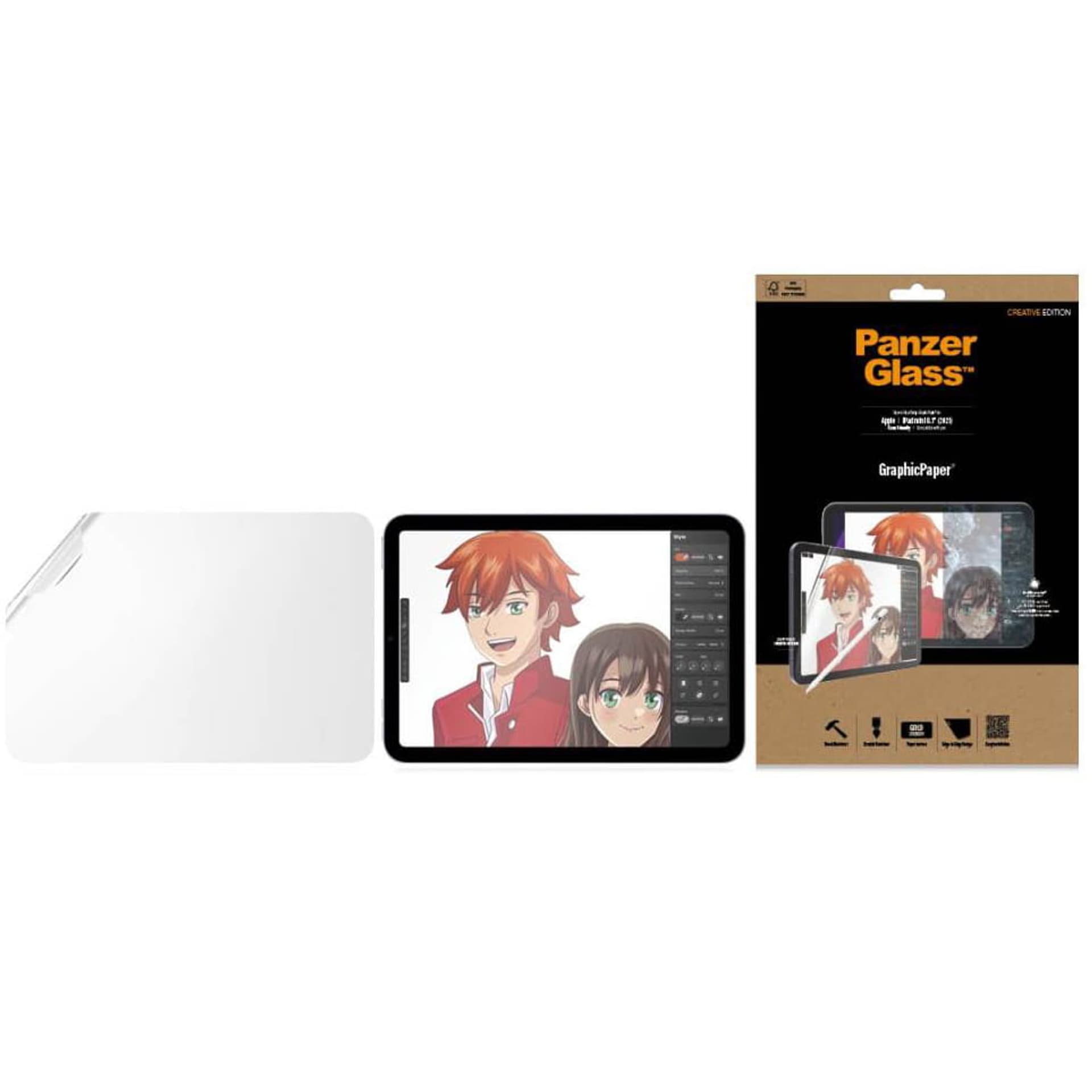

Folia Ochronna IPAD MINI 8.3 2021 PanzerGlass GraphicPaper Case Friendly Antibacterial