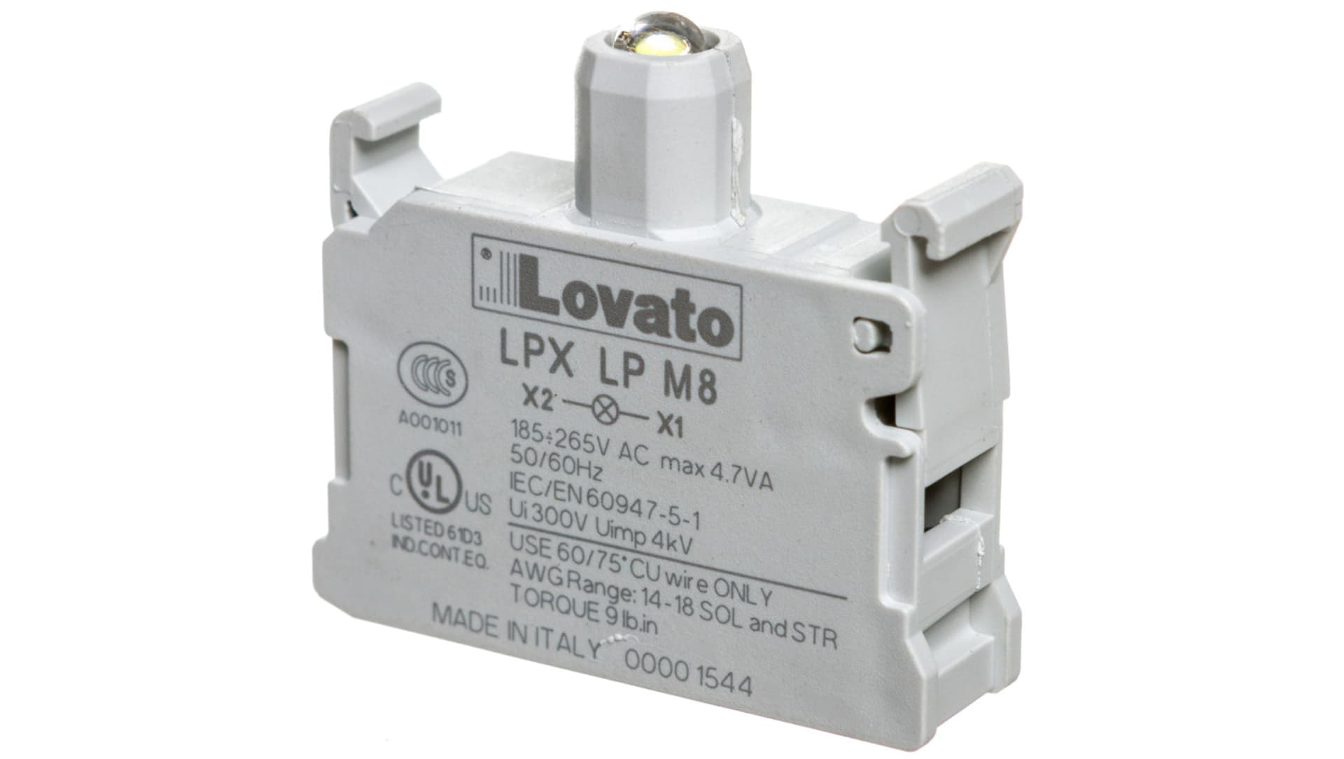 

Lampka sygnalizacyjna LED biała 185-265V AC LPXLPM8