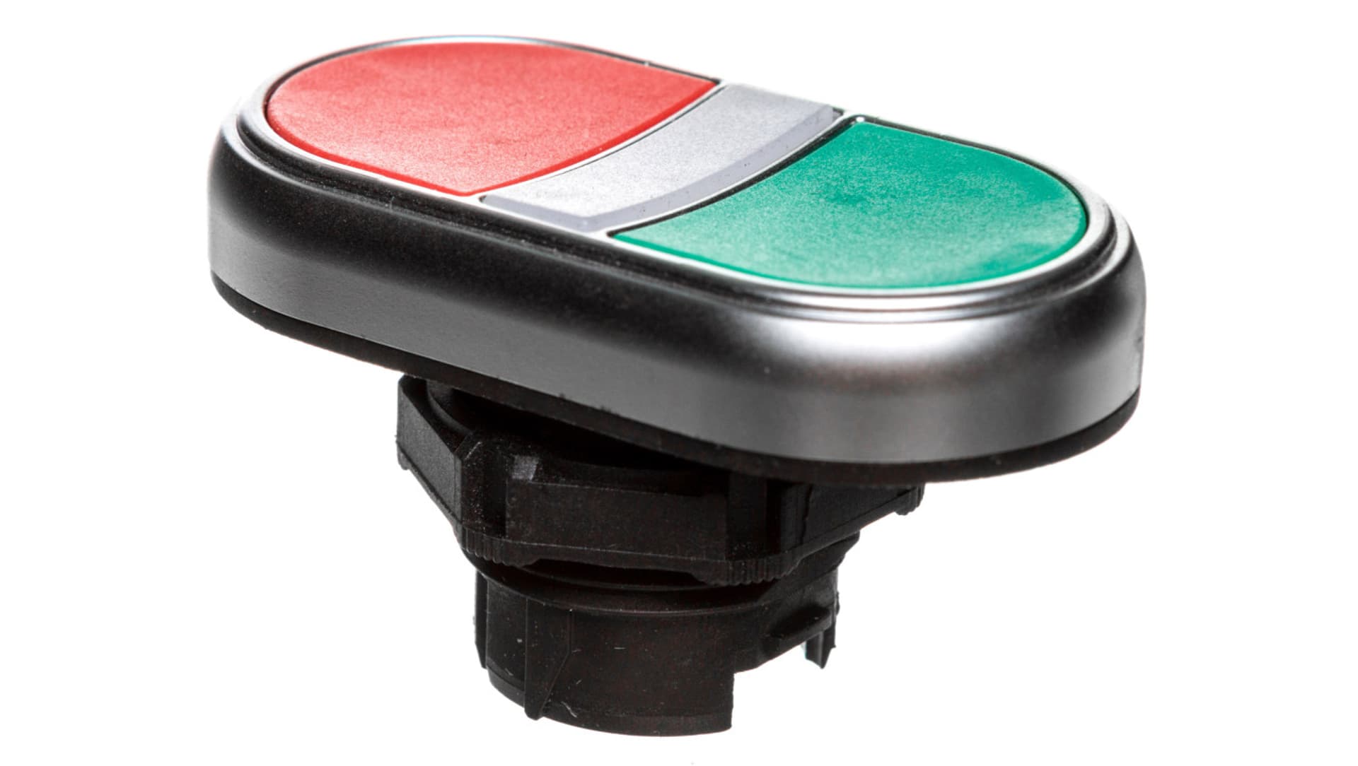 

Przycisk sterowniczy 22mm podwójny czerwono/ zielony podświetlany z samopowrotem bez adaptera LPCBL7113
