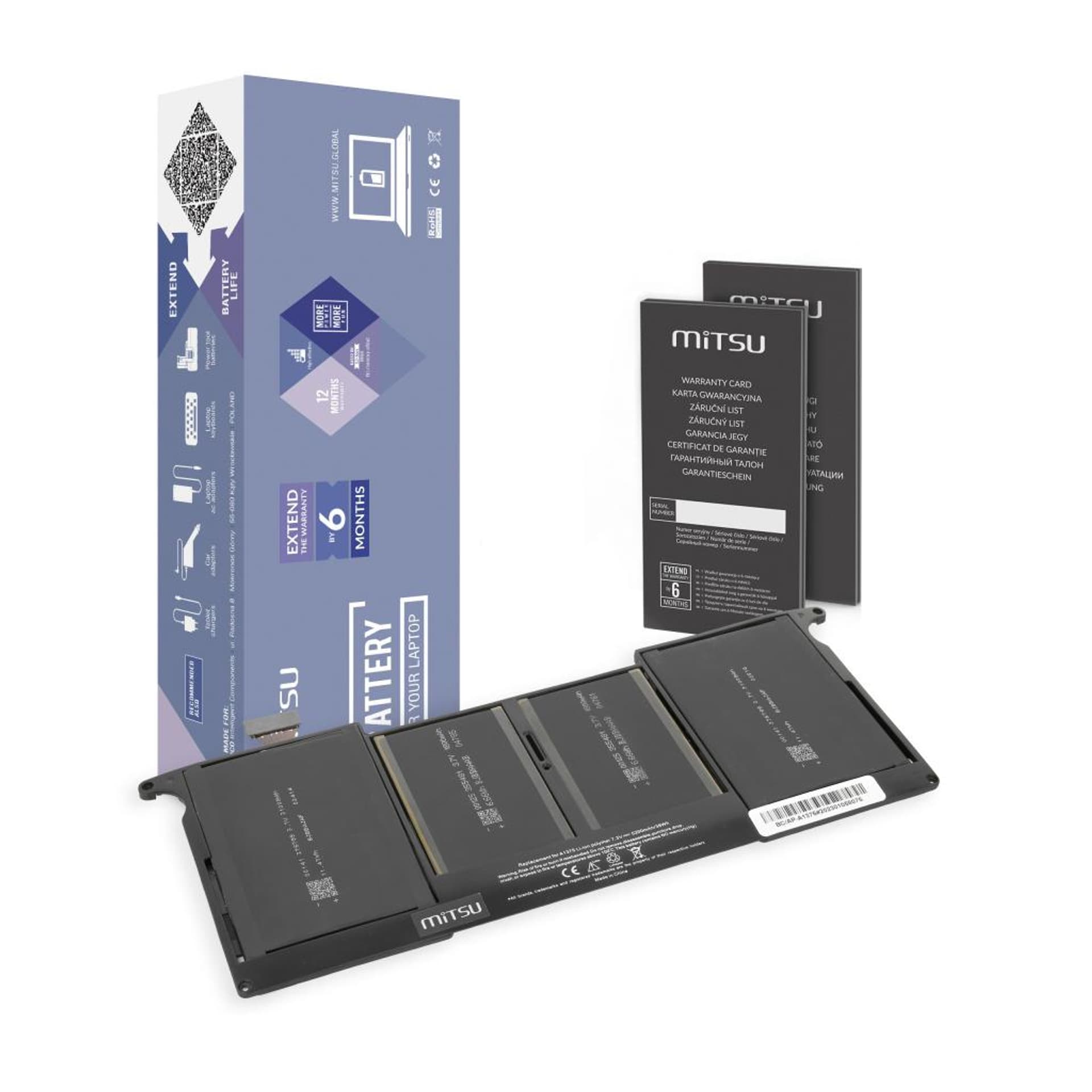 

Bateria Mitsu do Apple MacBook Air 11" - A1370 (2010 r.)