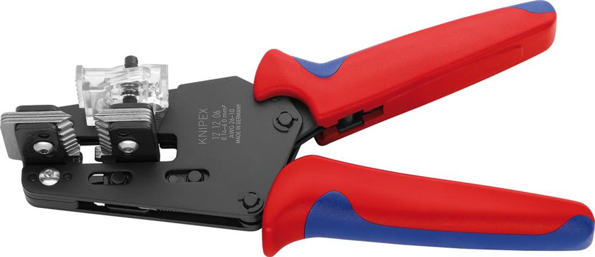 

Automatyczne szczypce do sciągania izolacji, 195mm, 0,14–6,00 mm2, 12 12 06, KNIPEX