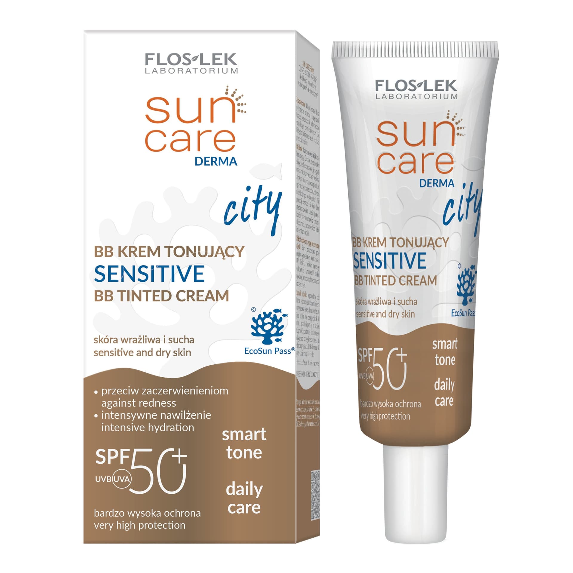

Floslek Sun Care Derma City BB Krem tonujący sensitive SPF50+ 30ml