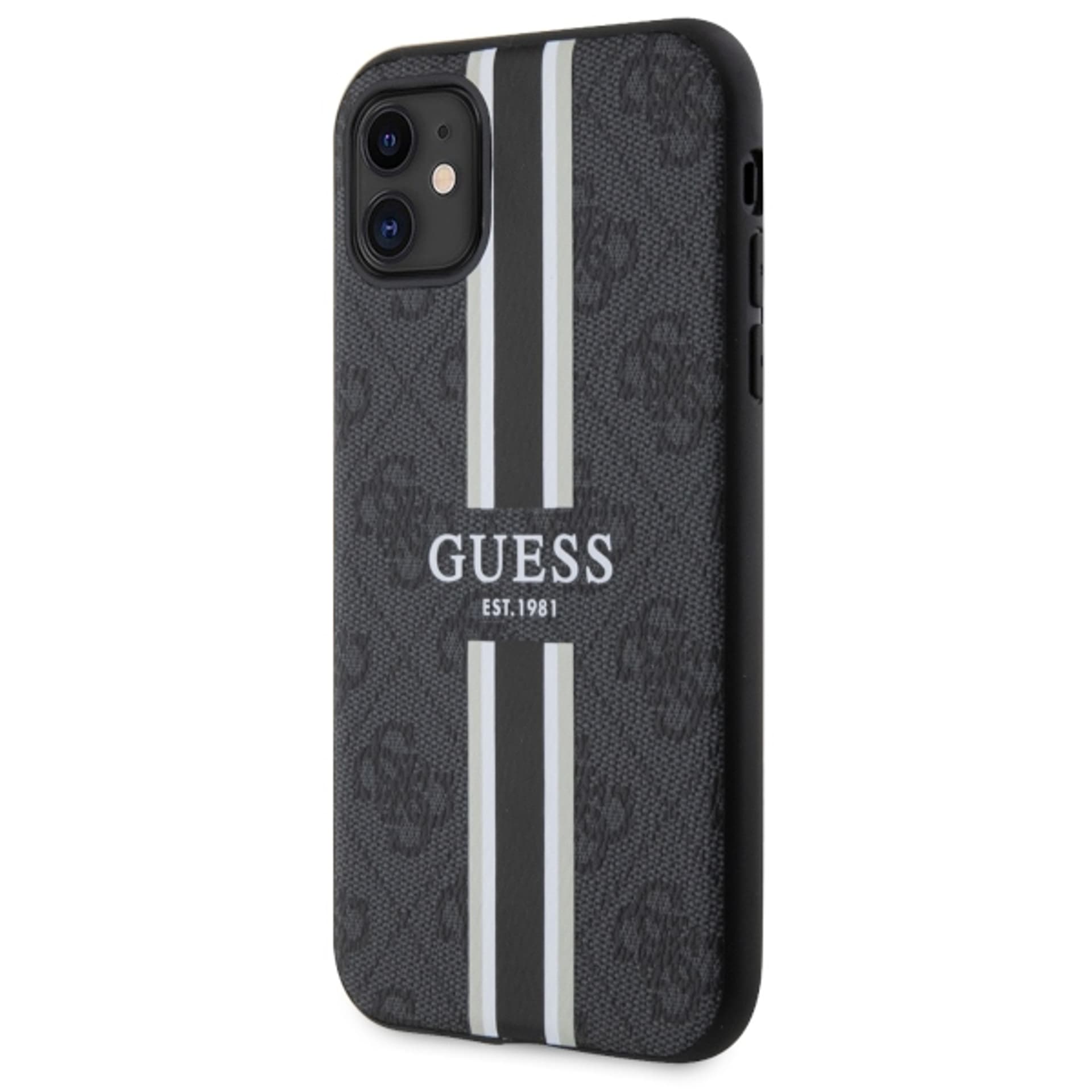 

Guess GUHMN61P4RPSK iPhone 11 / Xr czarny/black hardcase 4G Printed Stripes MagSafe