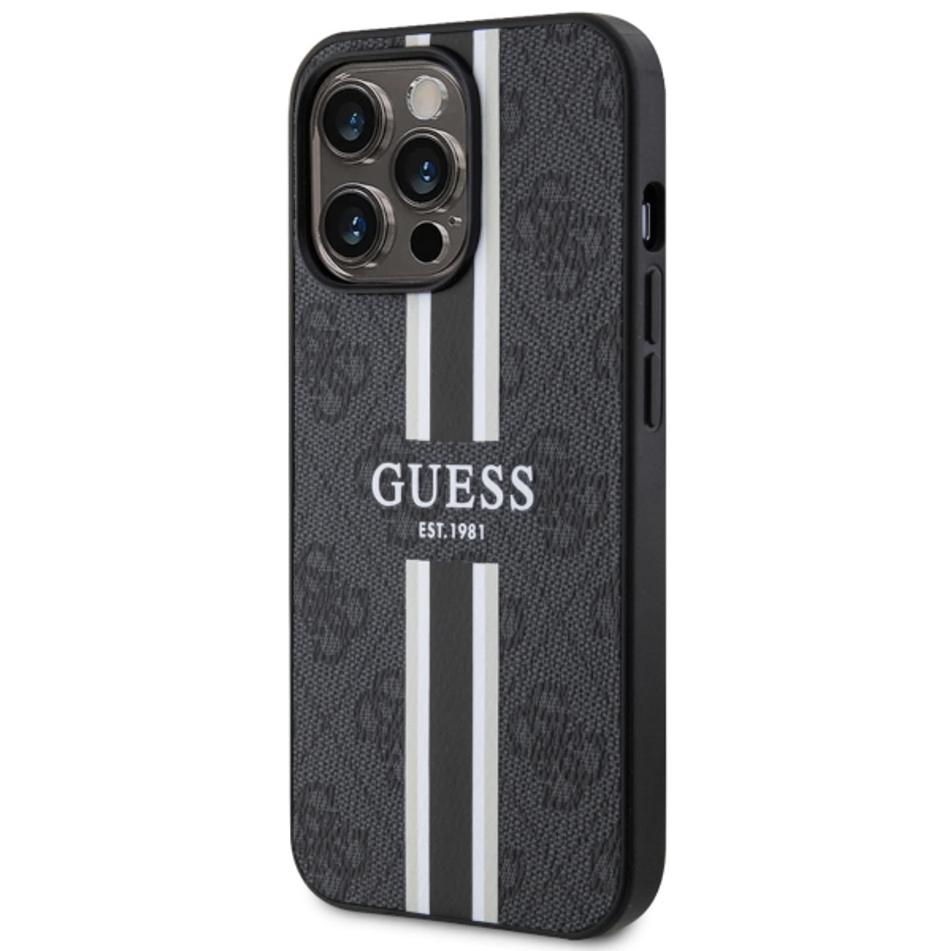 

Guess GUHMP13XP4RPSK iPhone 13 Pro Max 6,7" czarny/black hardcase 4G Printed Stripes MagSafe