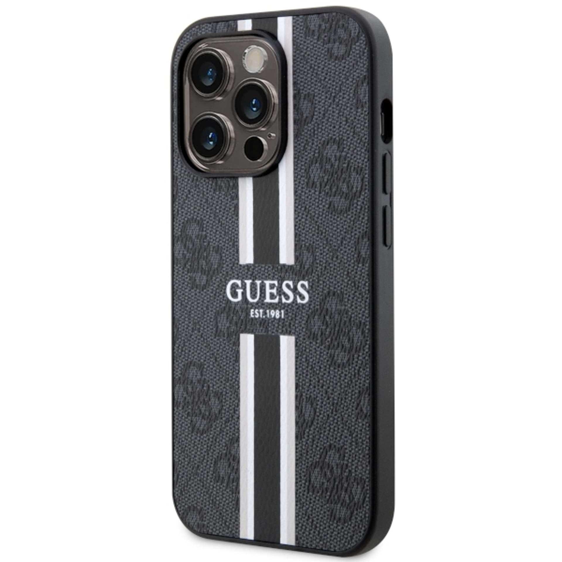 

Guess GUHMP14LP4RPSK iPhone 14 Pro 6.1" czarny/black hardcase 4G Printed Stripes MagSafe