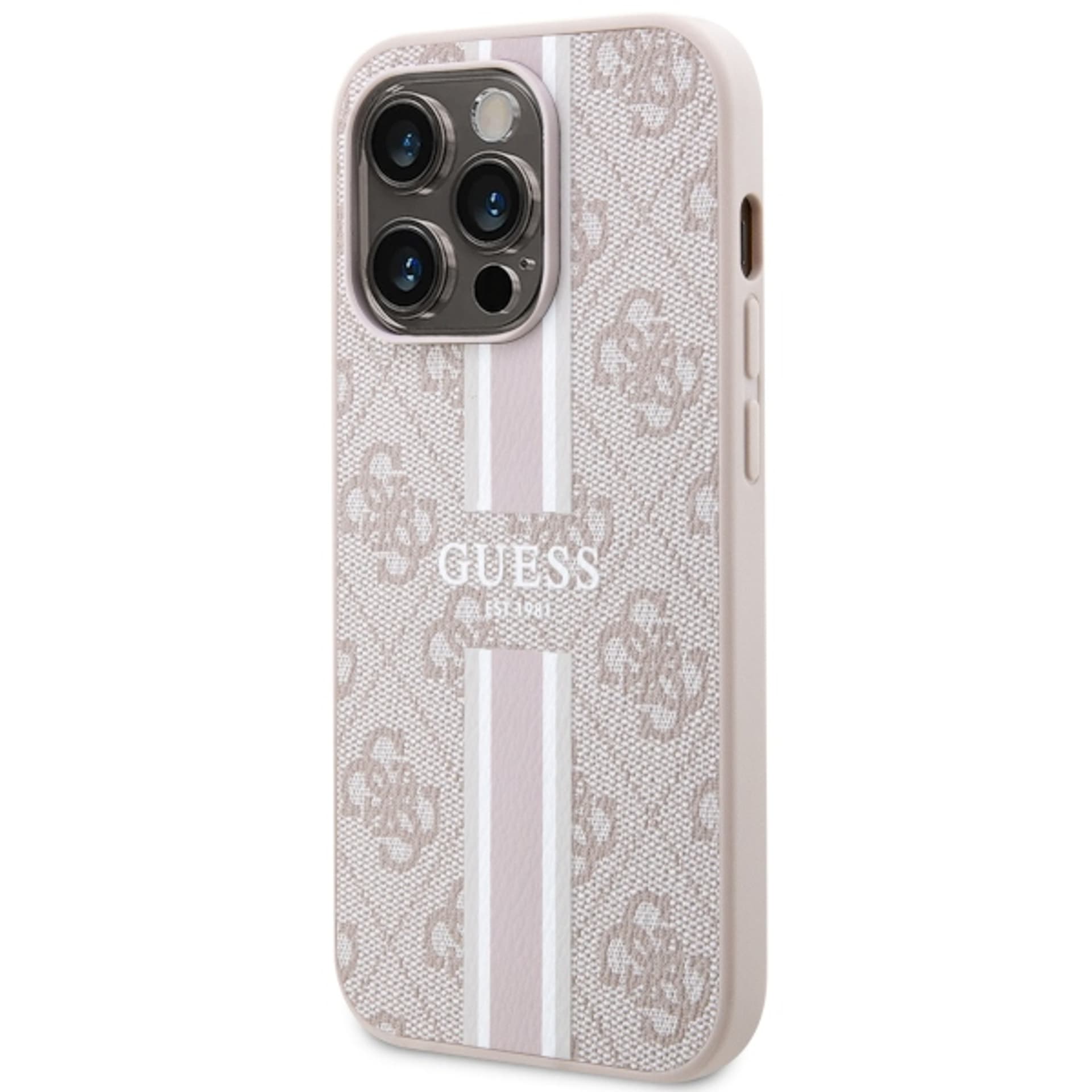 

Guess GUHMP14XP4RPSP iPhone 14 Pro Max 6,7" różowy/pink hardcase 4G Printed Stripes MagSafe