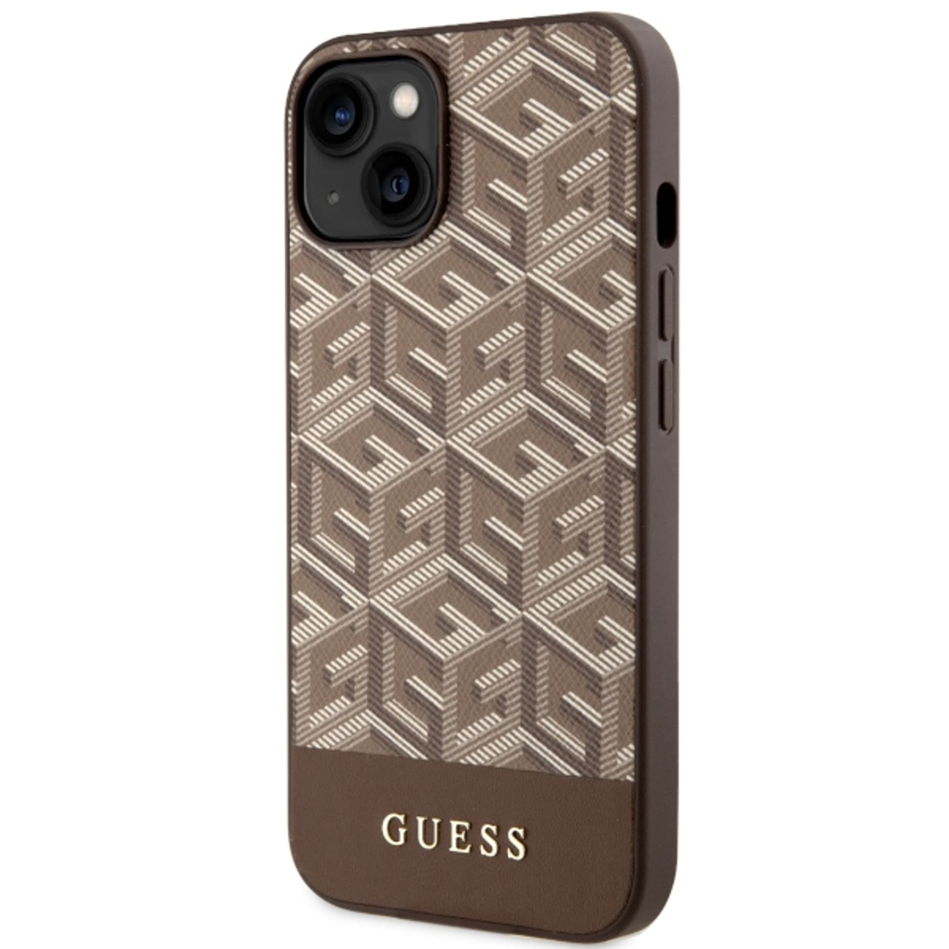 

Guess GUHMP14MHGCFSEW iPhone 14 Plus 6,7" brązowy/brown hard case GCube Stripes MagSafe