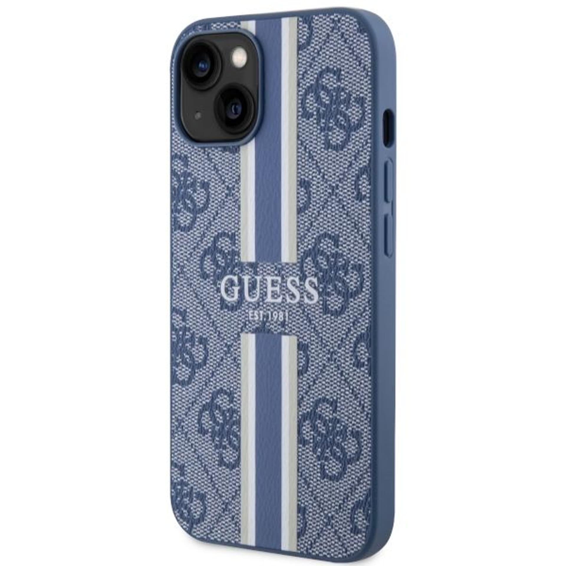 

Guess GUHMP14SP4RPSB iPhone 14 6,1" niebieski/blue hardcase 4G Printed Stripes MagSafe