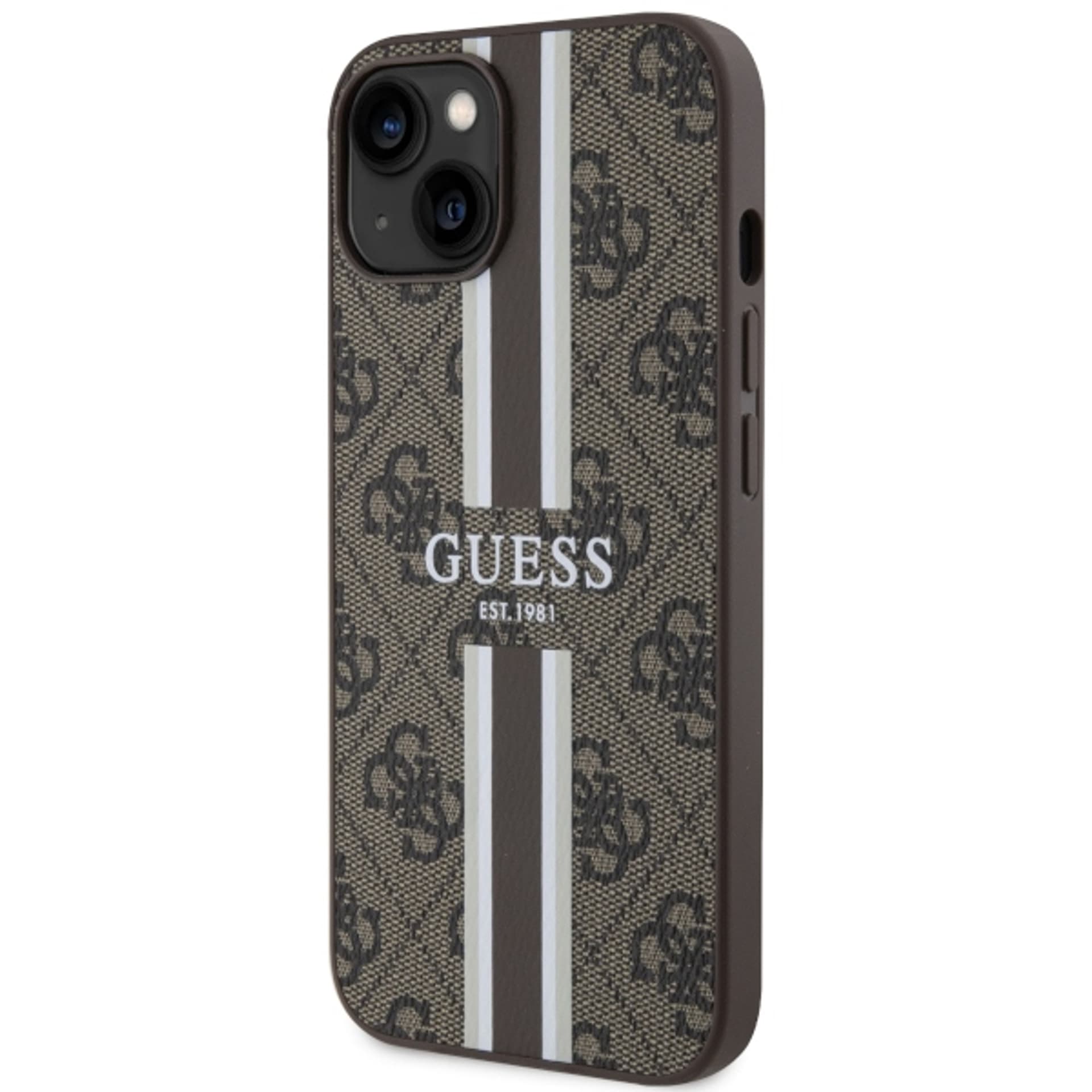 

Guess GUHMP14SP4RPSW iPhone 14 6,1" brązowy/brown hardcase 4G Printed Stripes MagSafe