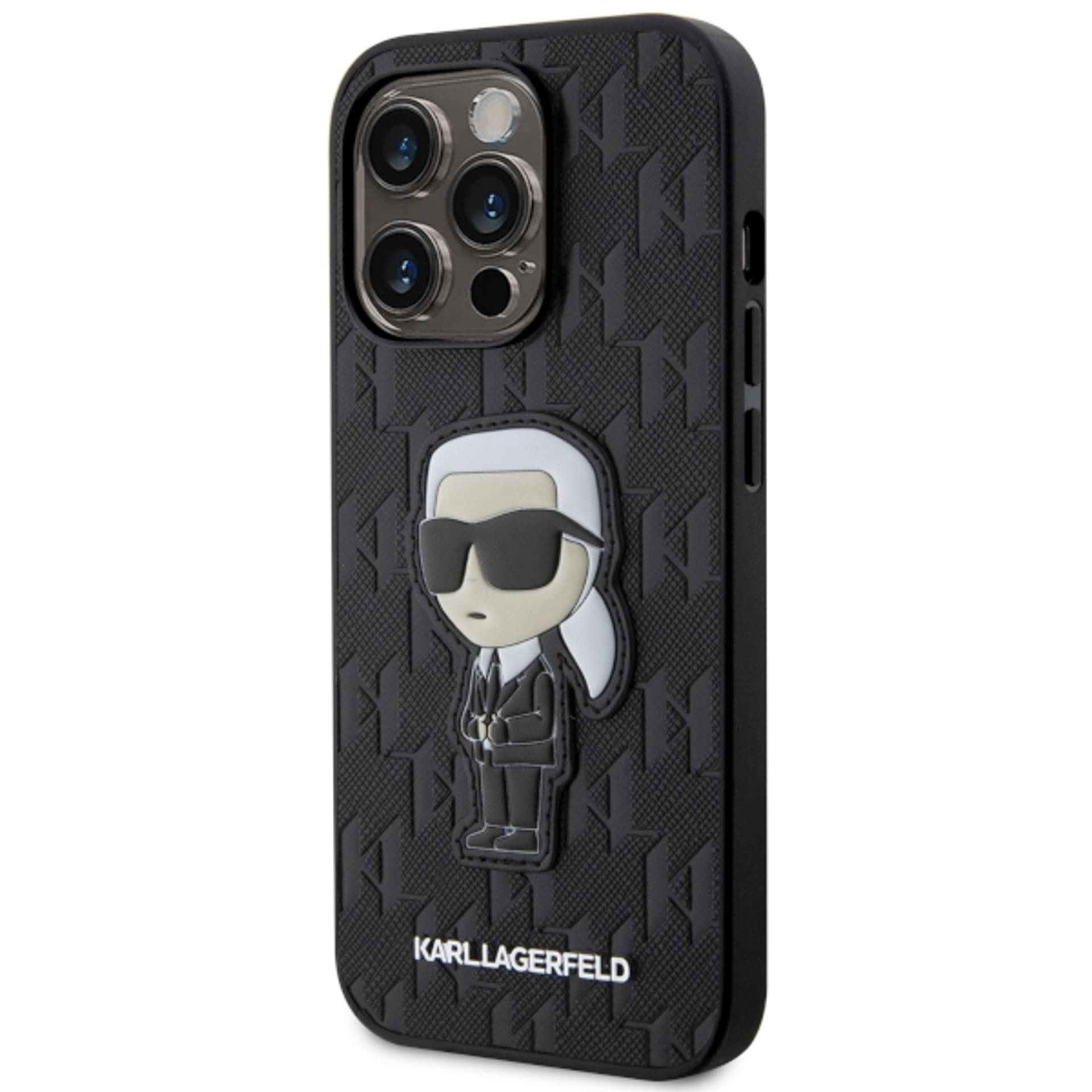 

Karl Lagerfeld KLHCP14LSAKHPKK iPhone 14 Pro 6.1" czarny/black Saffiano Monogram Ikonik