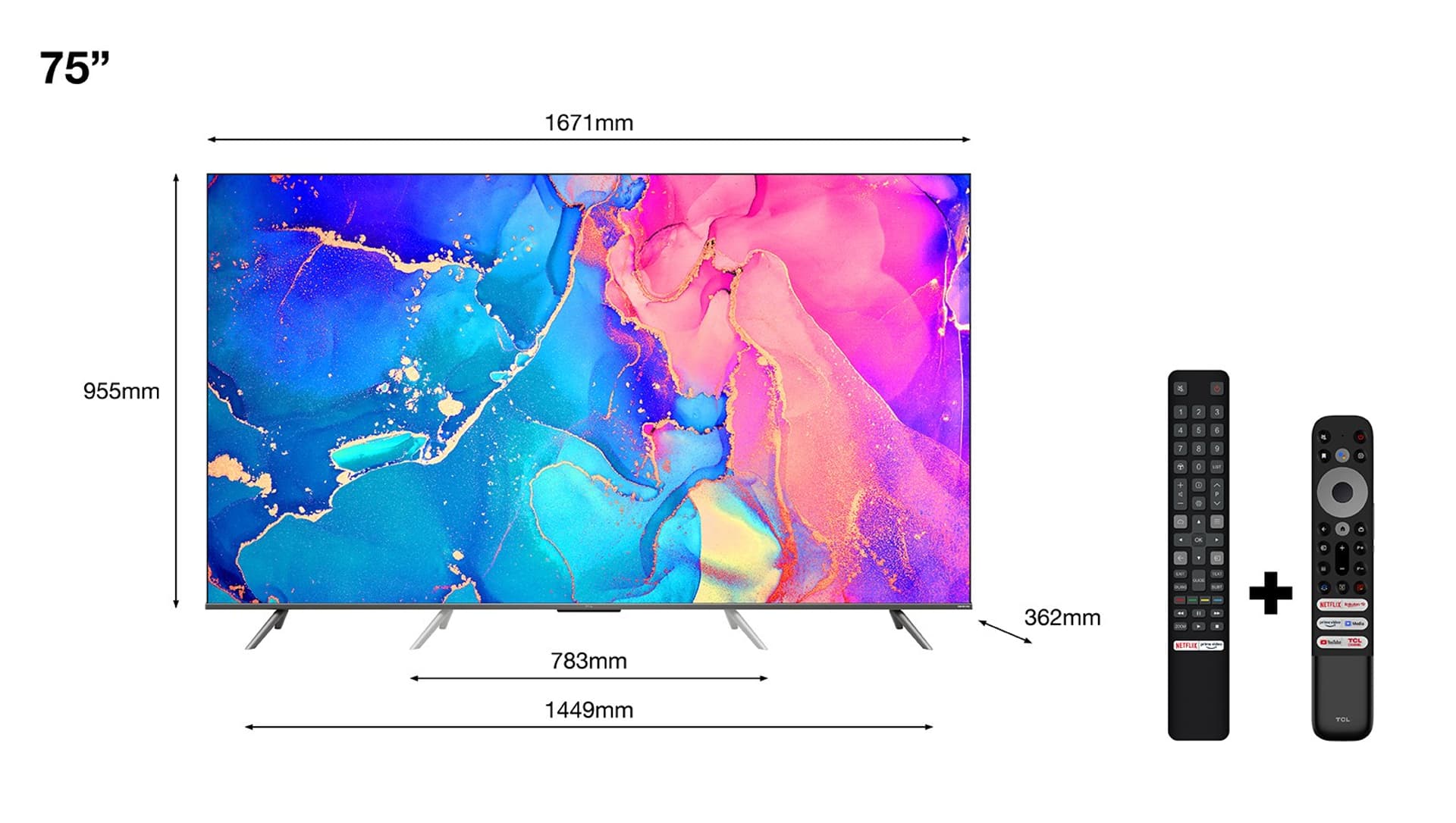 

Telewizor 75" TCL 75C635 (4K UHD HDR DVB-T2/HEVC Android)