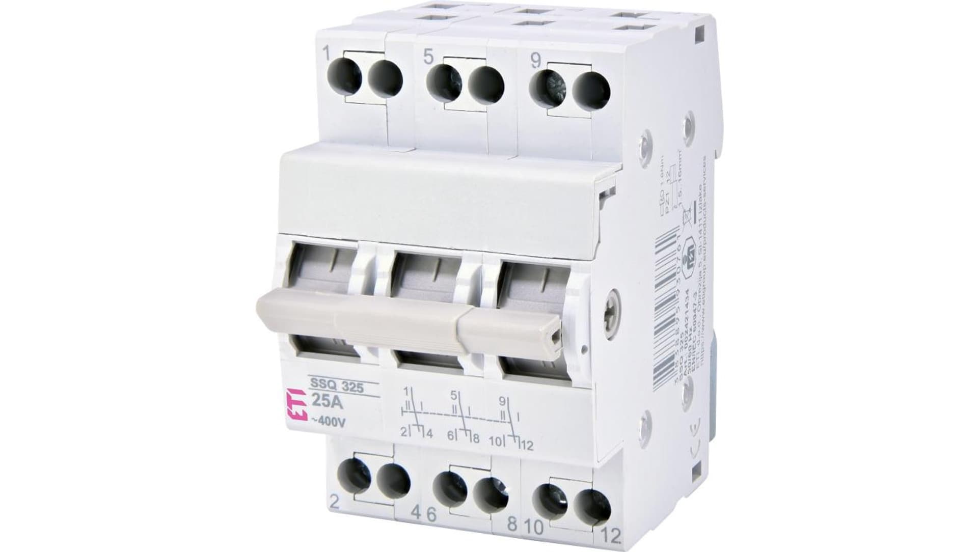 

Przełącznik I-0-II modułowy sieć-agregat 40 A 3-biegunowy SSQ 340 002421435