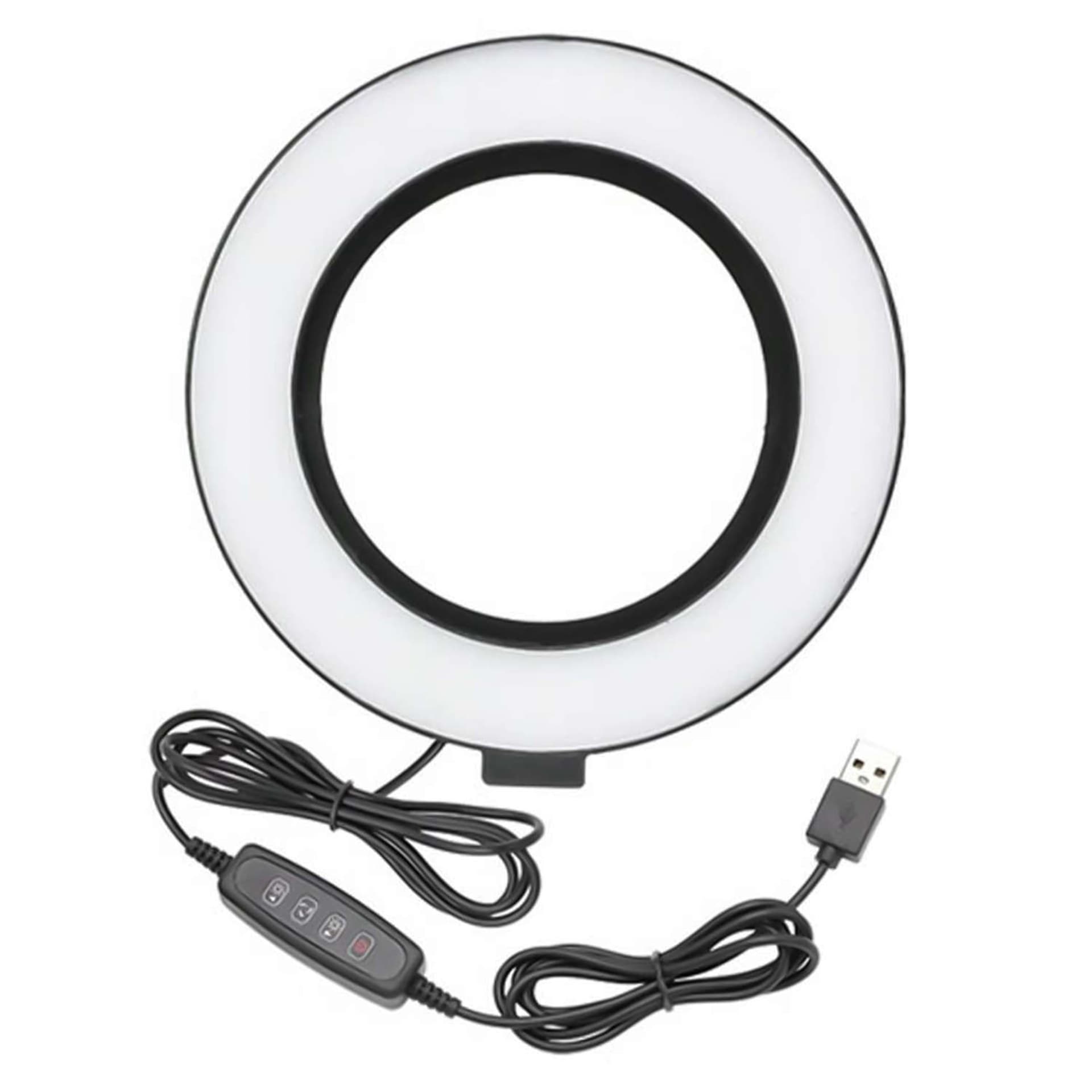 

Lampa pierścieniowa LED Alogy fotograficzna Ring z klipsem do mocowania do monitora biurka Czarna