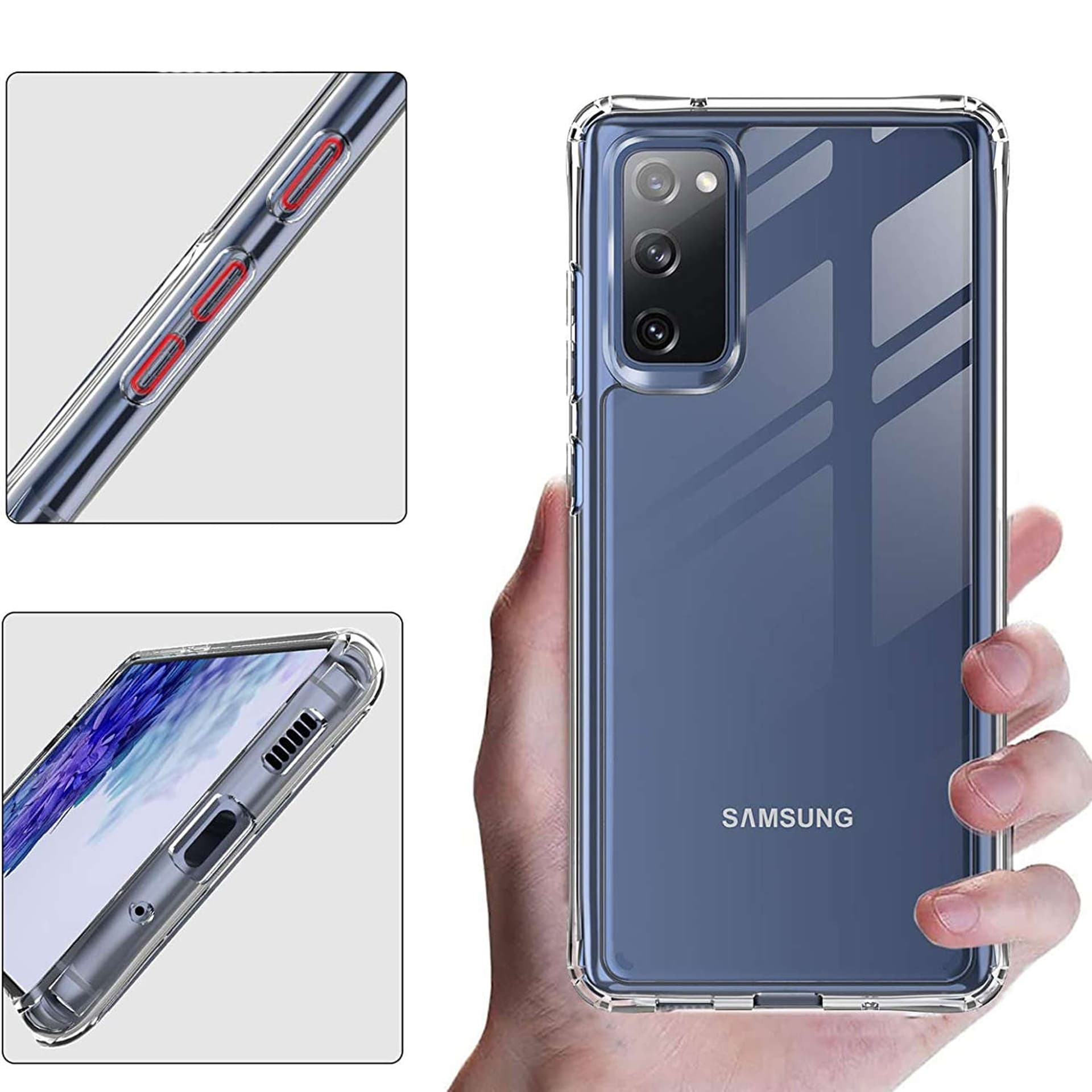 

Etui ochronne obudowa Alogy Hybrid Clear Case do Samsung Galaxy S20 FE / S20 FE 5G Przezroczyste