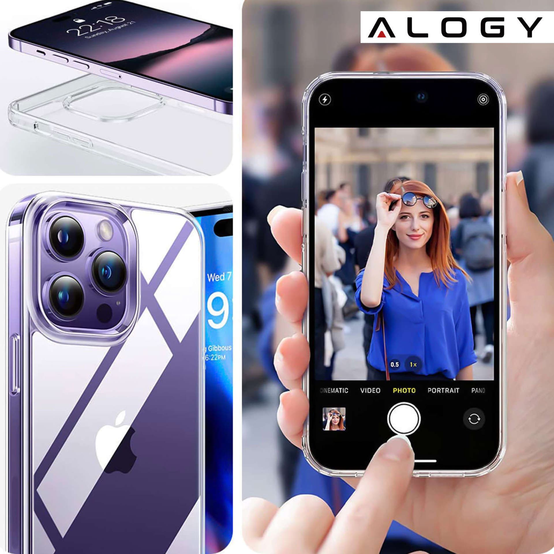 

Etui ochronne obudowa Alogy Hybrid Case Super Clear do Apple iPhone 14 Pro Przezroczyste