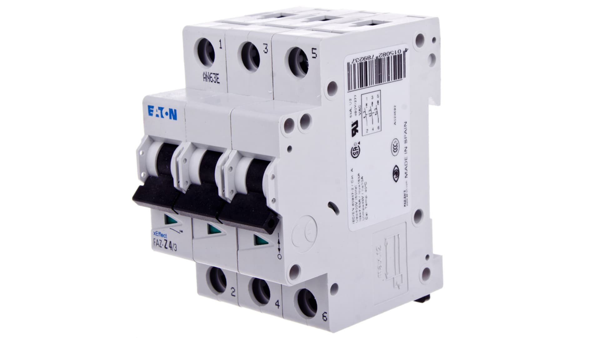 

Wyłącznik nadprądowy 3P Z 4A 15kA AC FAZ Z4/3 278923