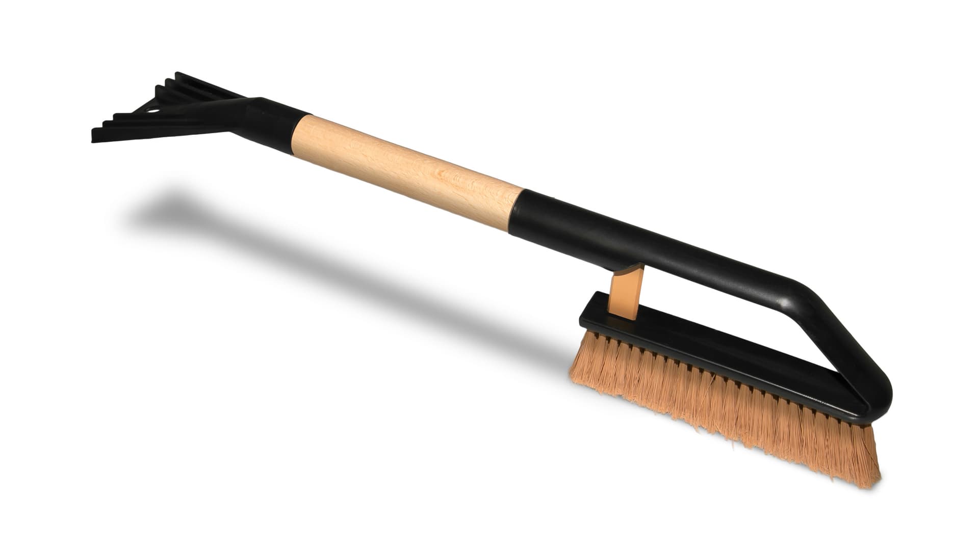 

Szczotka zmiotka skrobaczka do szyb śniegu lodu futura buk drewniana 55 cm