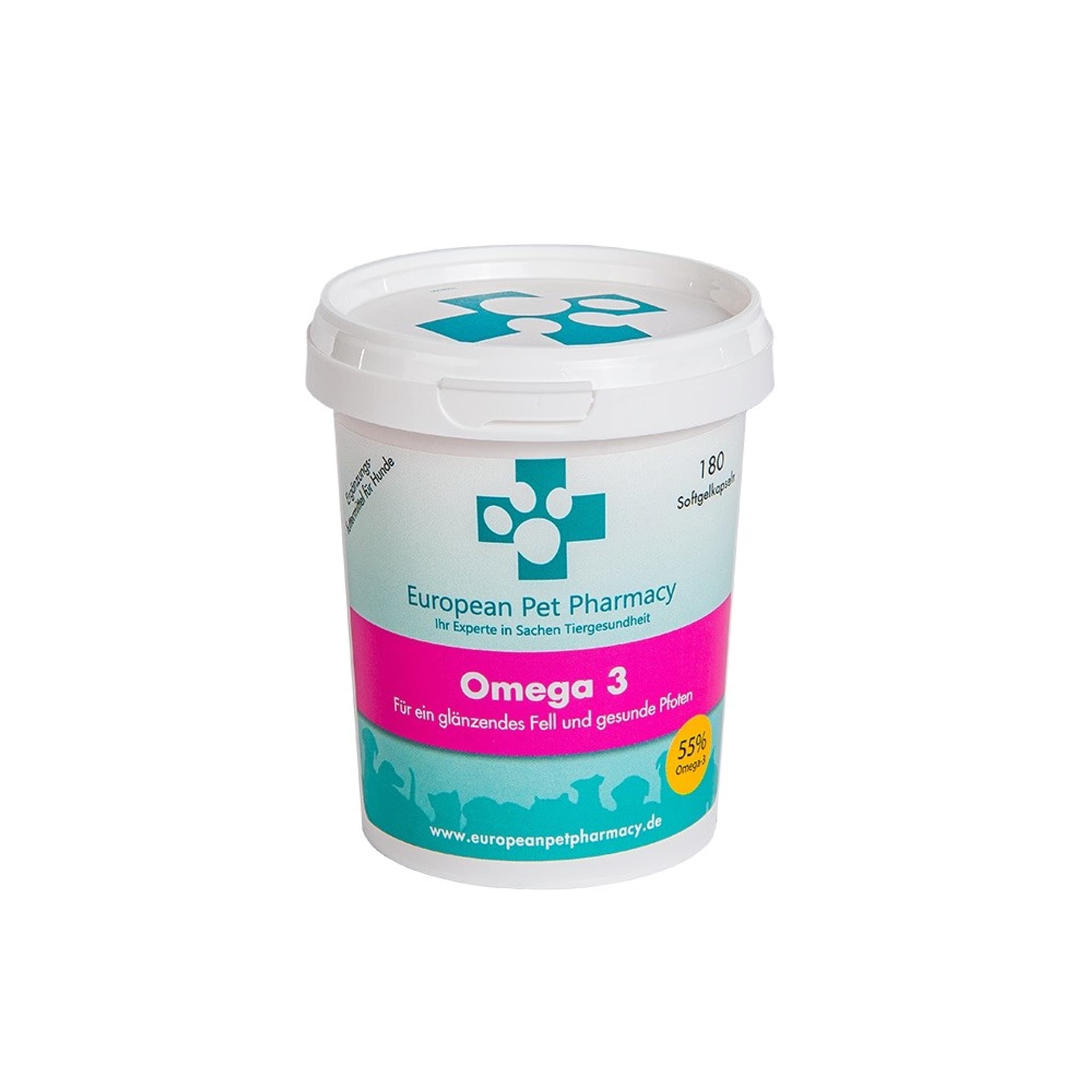 

Europen Pet Pharmacy Omega 3,180 tabletek Olej z ryb morskich dla psów