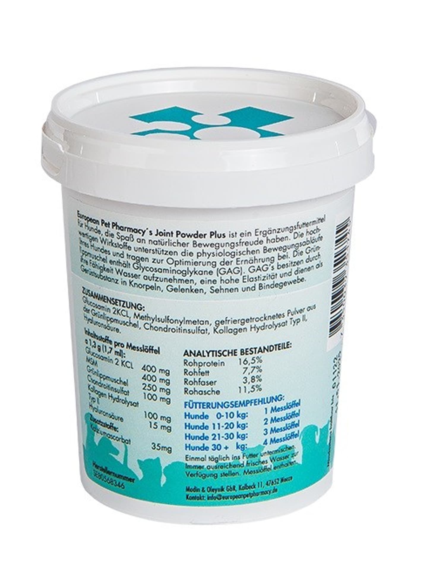 

Europen Pet Pharmacy Joint Improvement ,310g Suplement dla psów ze schorzeniami stawów