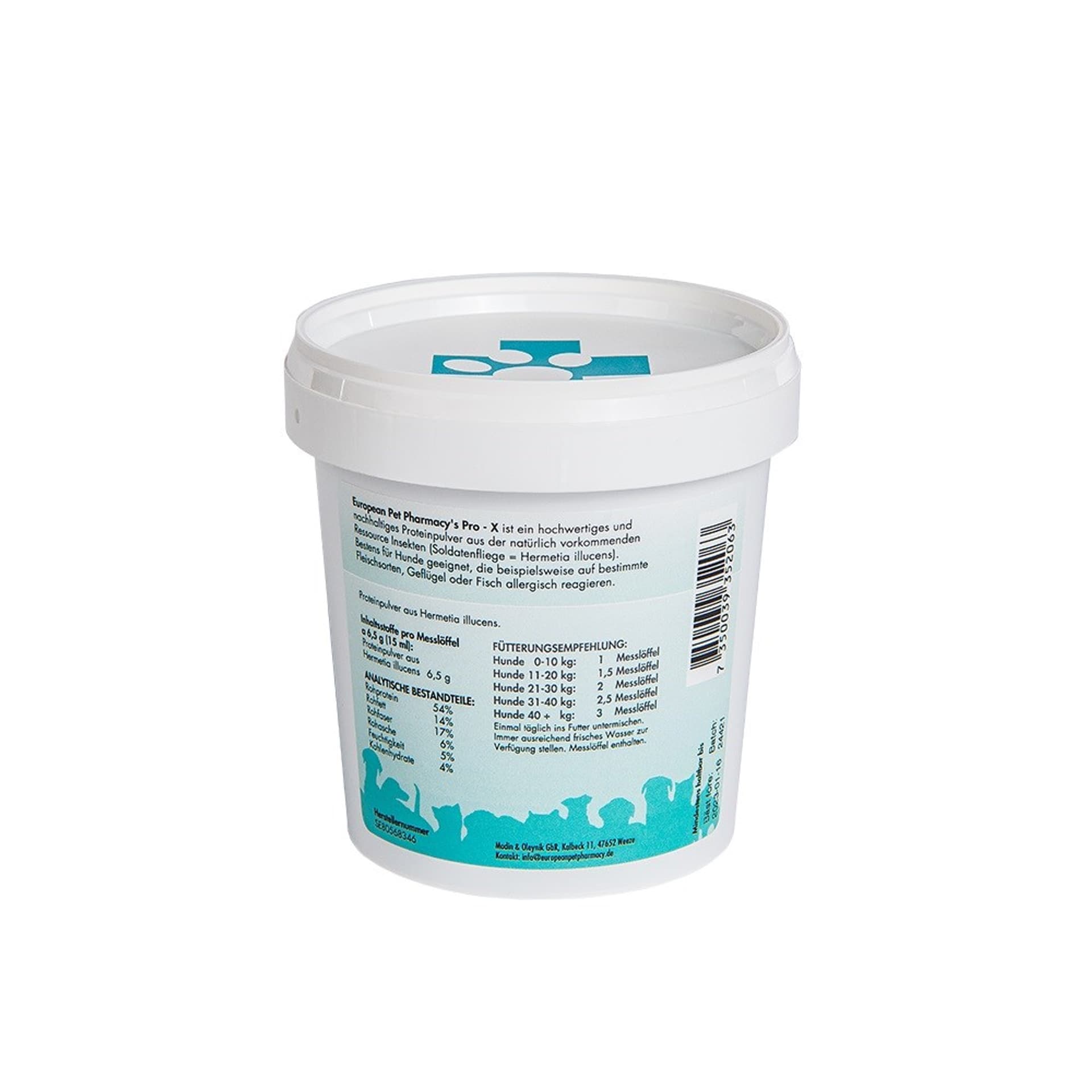 

Europen Pet Pharmacy Pro X,300g Proszek proteinowy z białka owadów