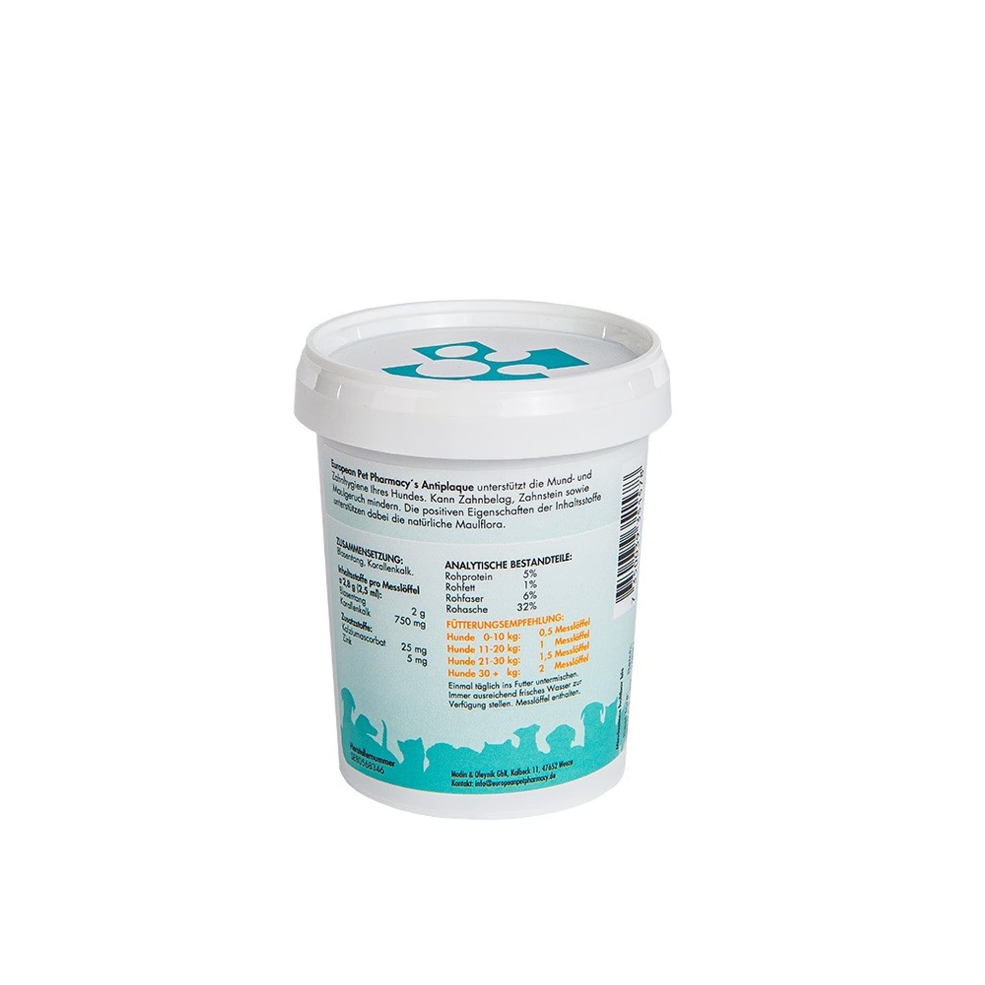 

European Pet Pharmacy Antiplaque,335g Suplement na kamień nazębny i nieświeży oddech