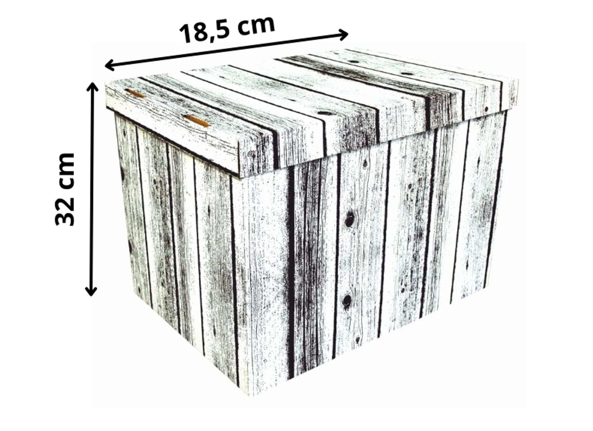 

Pudełko dekoracyjne, porządkowe 320x250x185 mm DREWNO FLEXO