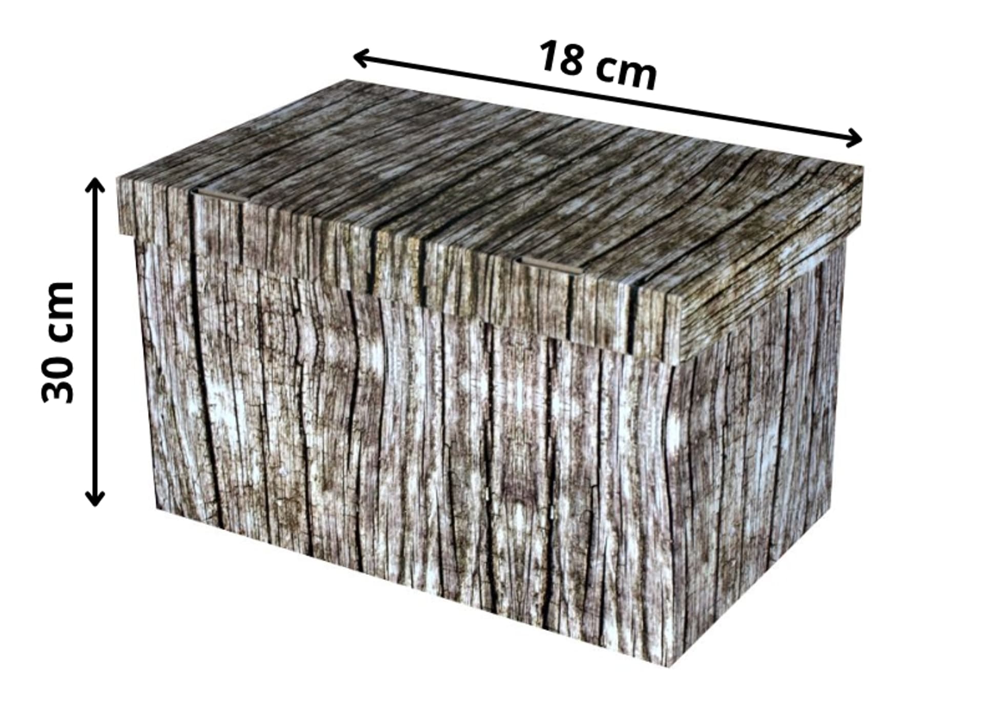 

Pudełko dekoracyjne, porządkowe 300x180x190 mm DREWNO, SKRZYNIA mix