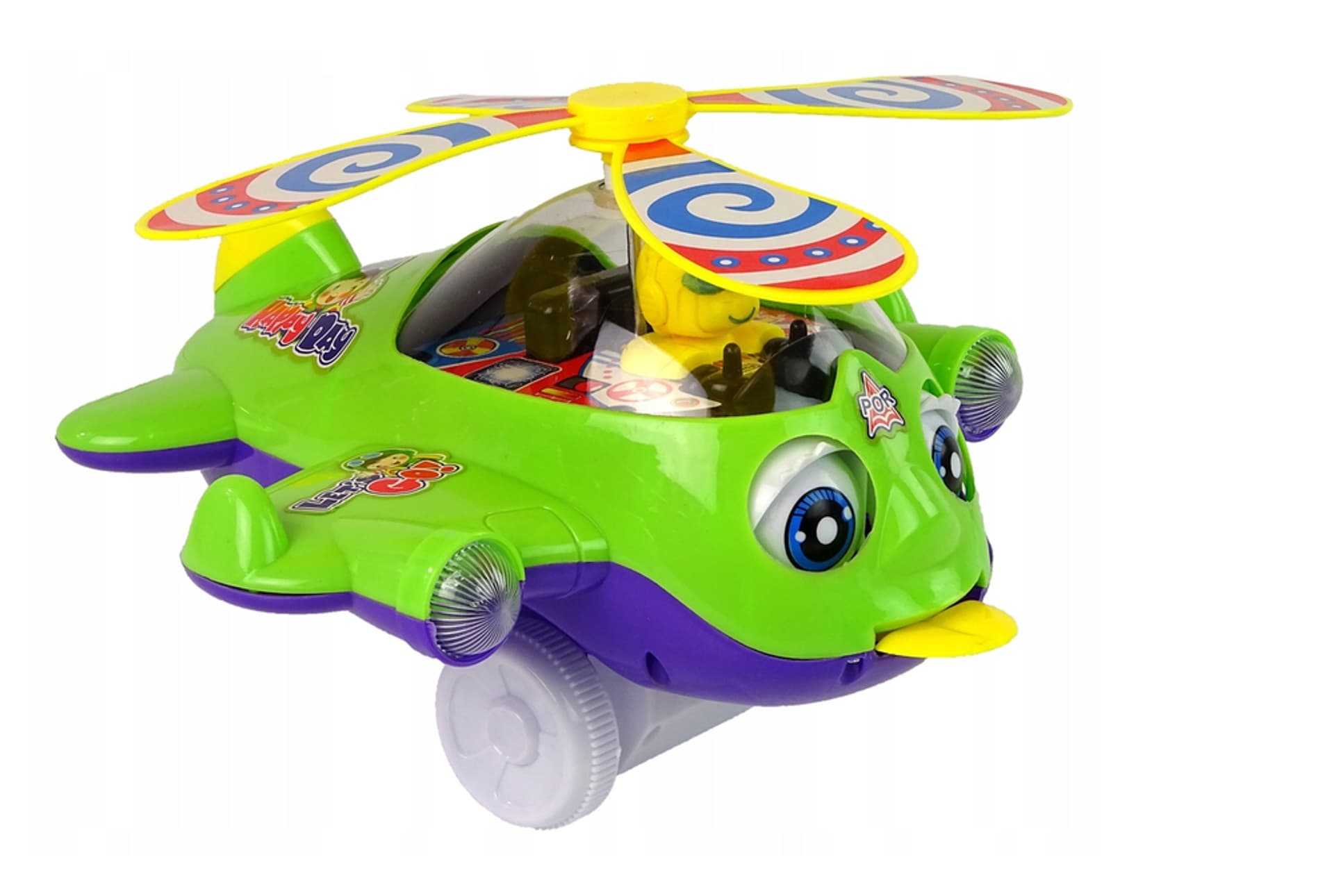 

Samolot Pchacz Dzwonek Kij Pilot Zielony