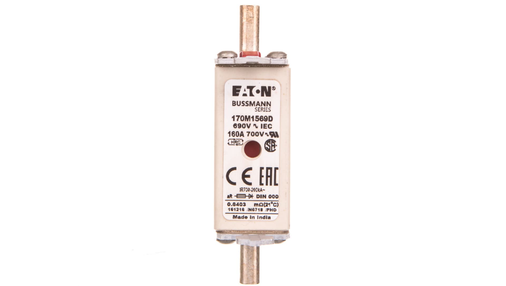 

Wkładka bezpiecznikowa DIN000 160A aR 690V 170M1569D