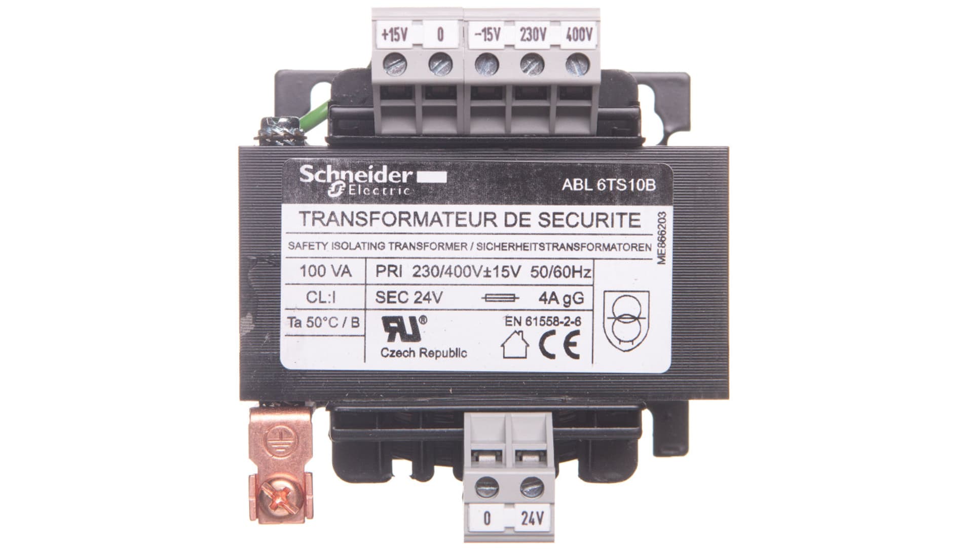 

Transformator 1-fazowy 100VA 400-230/24V ABL6TS10B