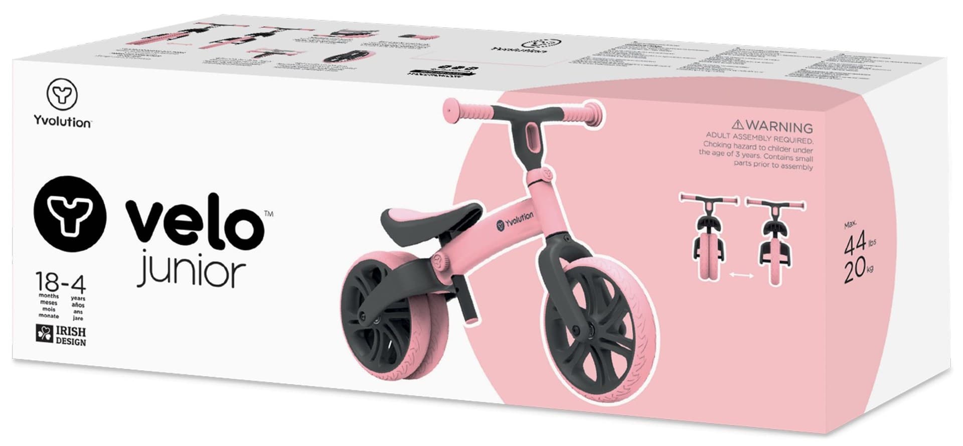 

Yvolution Rowerek VELO JUNIOR różowy