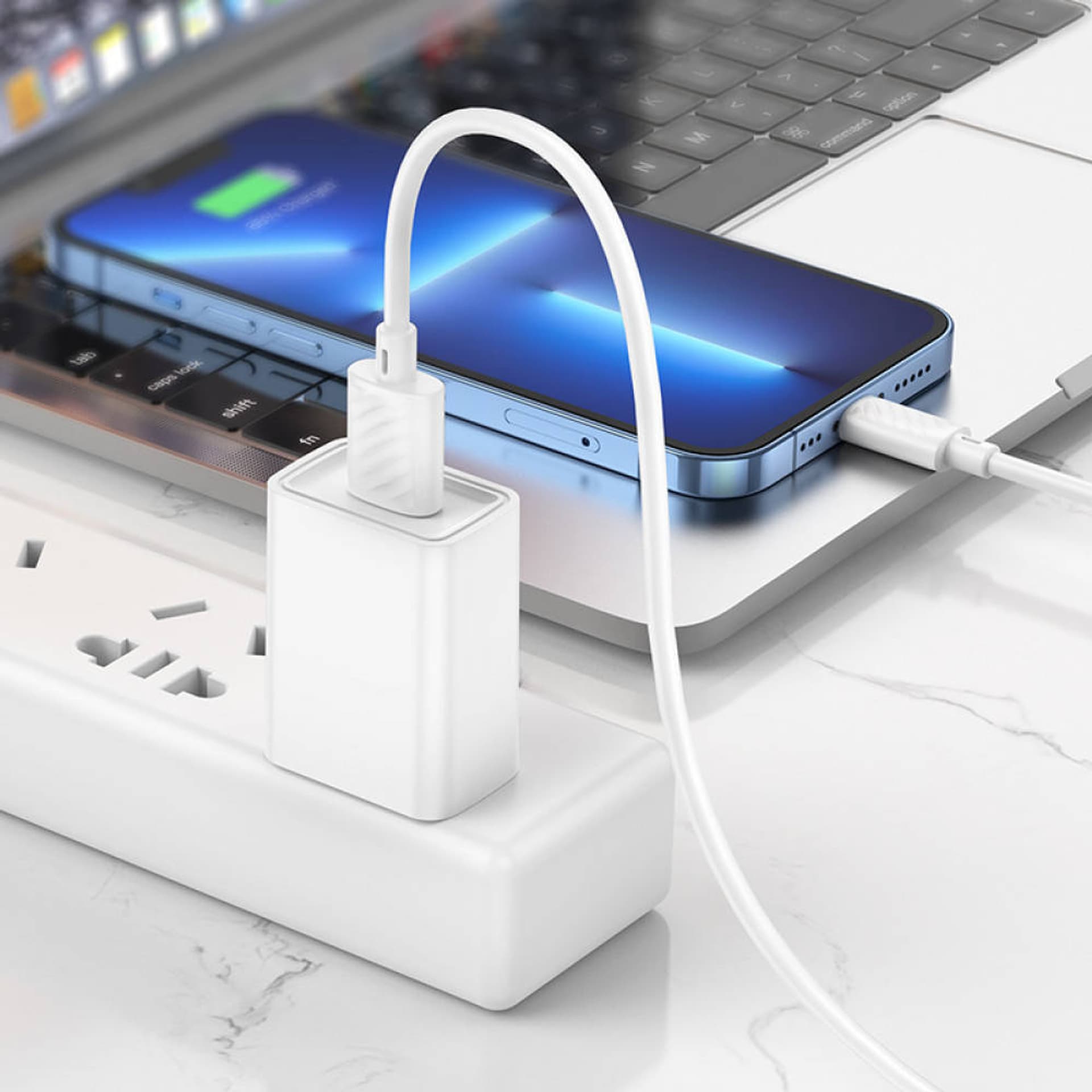 

Kabel 2.4A 1m USB - Lightning Hoco X88 biały