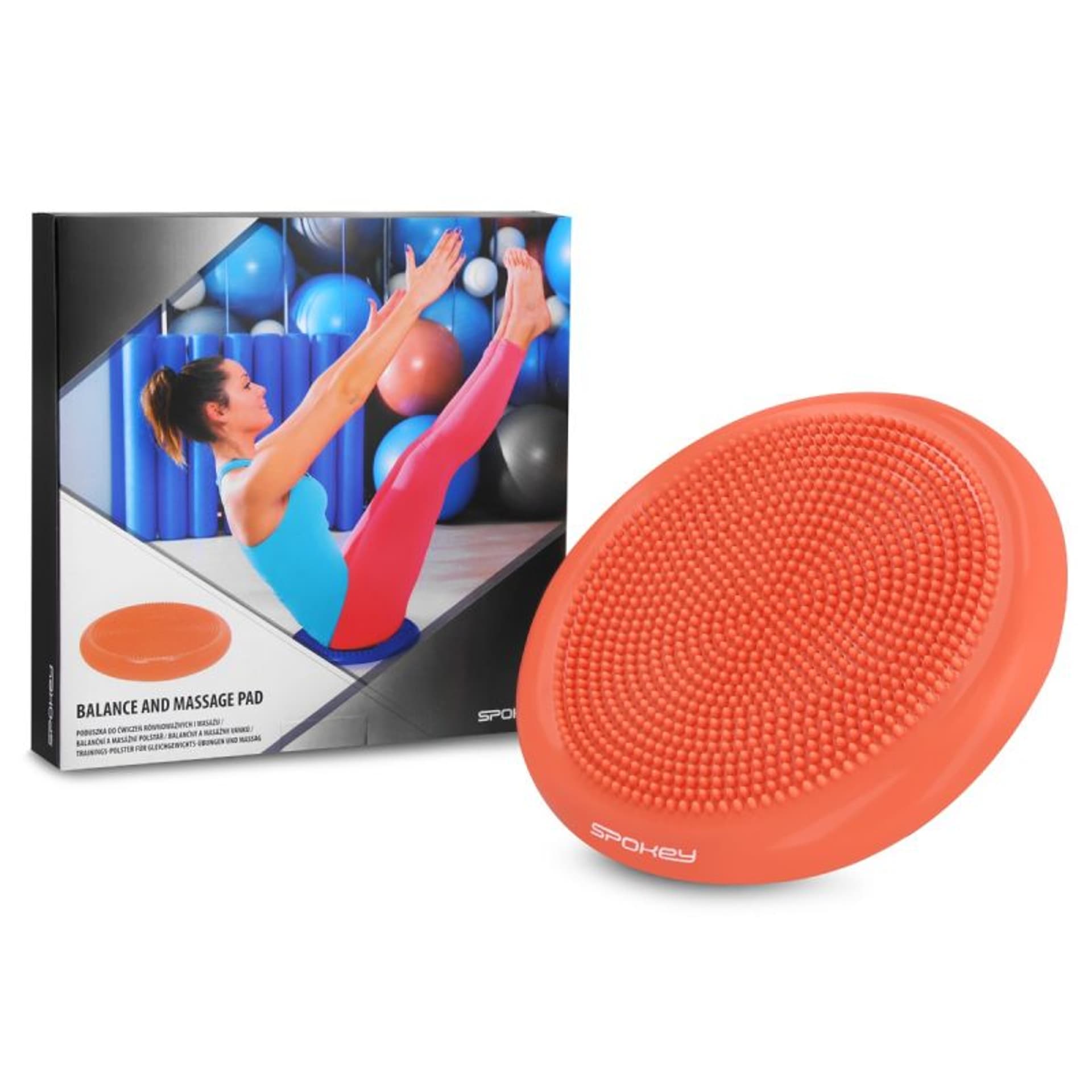 

Poduszka do masażu i ćwiczeń równoważnych Spokey FIT SEAT MAT (kolor Pomarańczowy, rozmiar 48x29.2 cm)