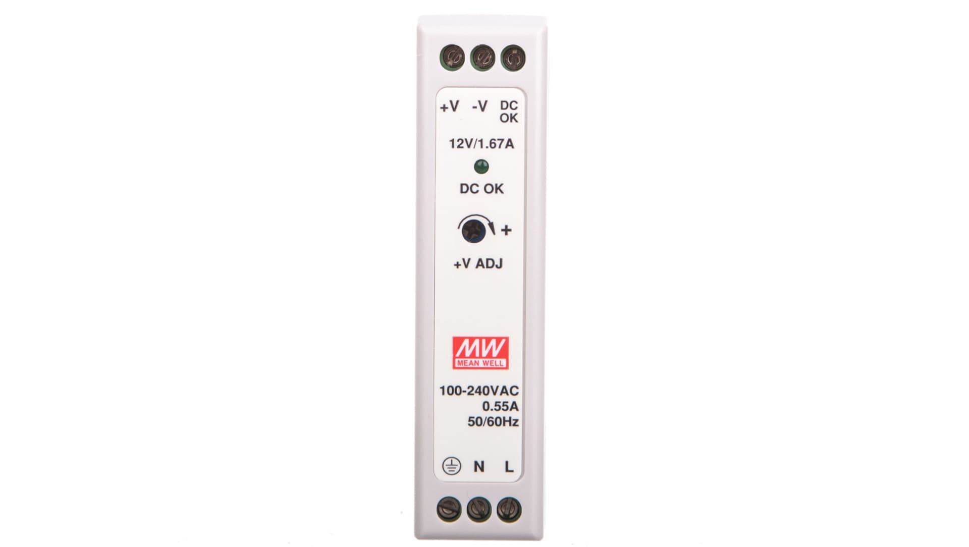 

Zasilacz impulsowy 85-264V AC/ 1,67A 12V DC 20W MDR-20-12