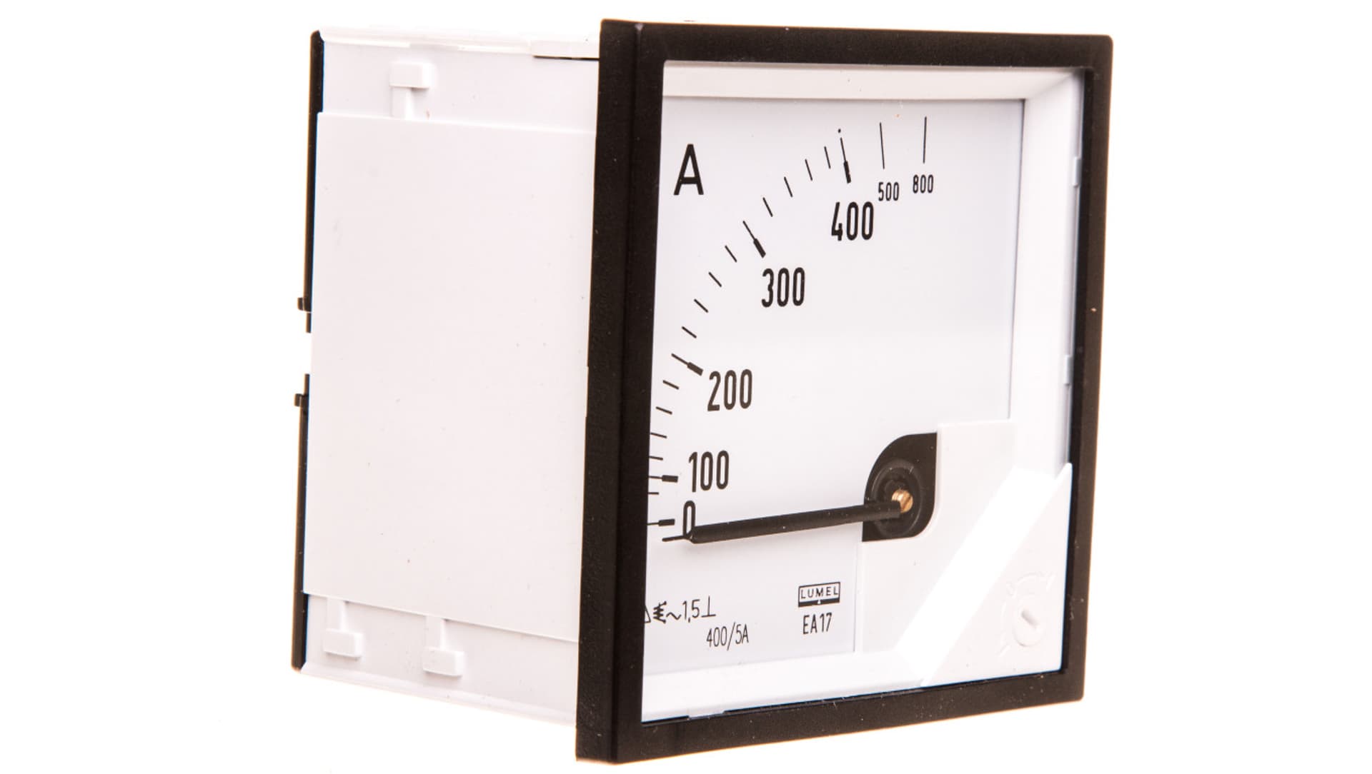 

Amperomierz analogowy tablicowy 800/400A do przekładnika 400/5A 72x72mm IP50 C3 K=90 st. EA17N F42100000000