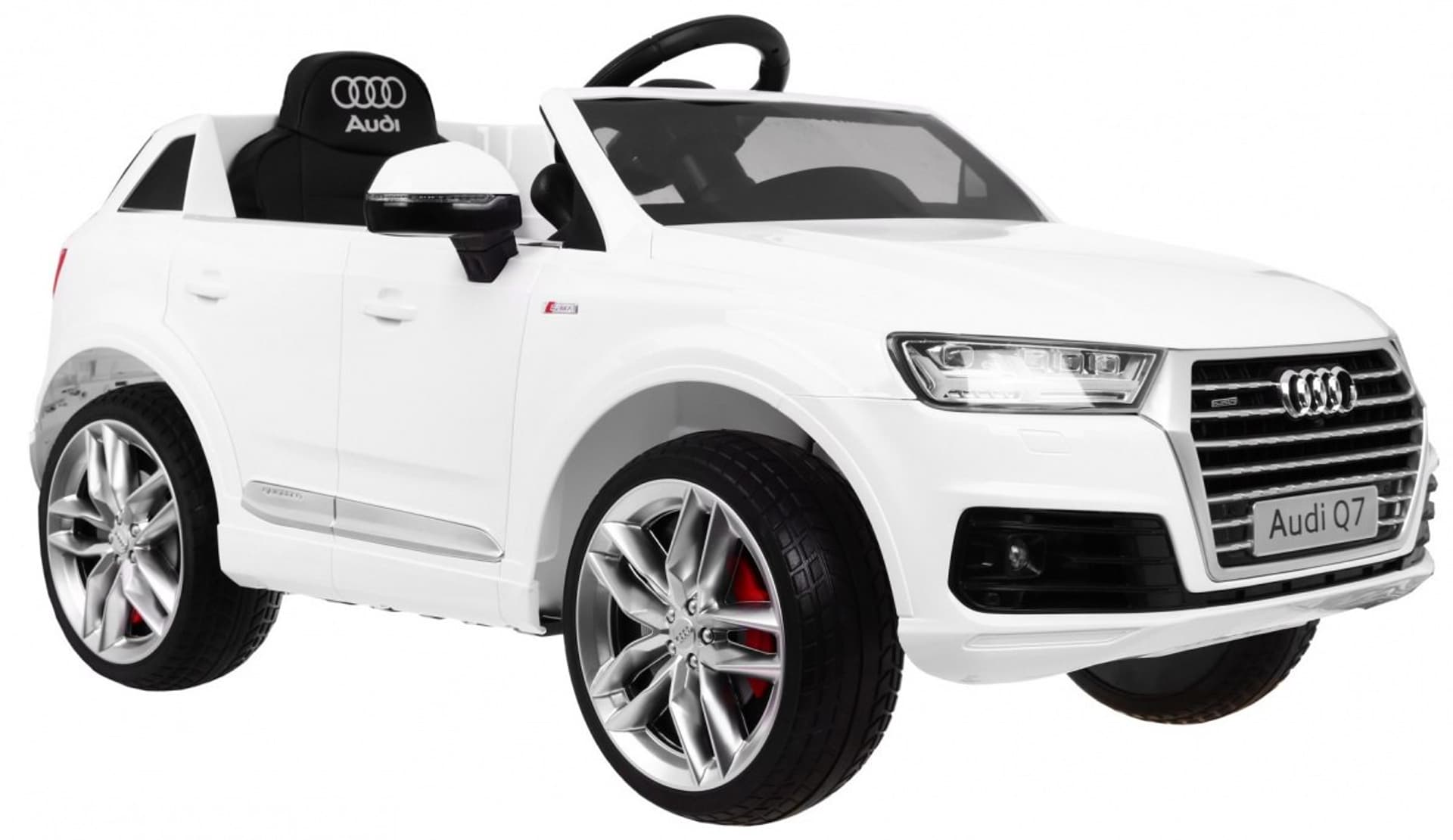

Audi Q7 Quattro S-Line na akumulator Biały + Pilot + Wolny Start + EVA + Radio MP3 LED