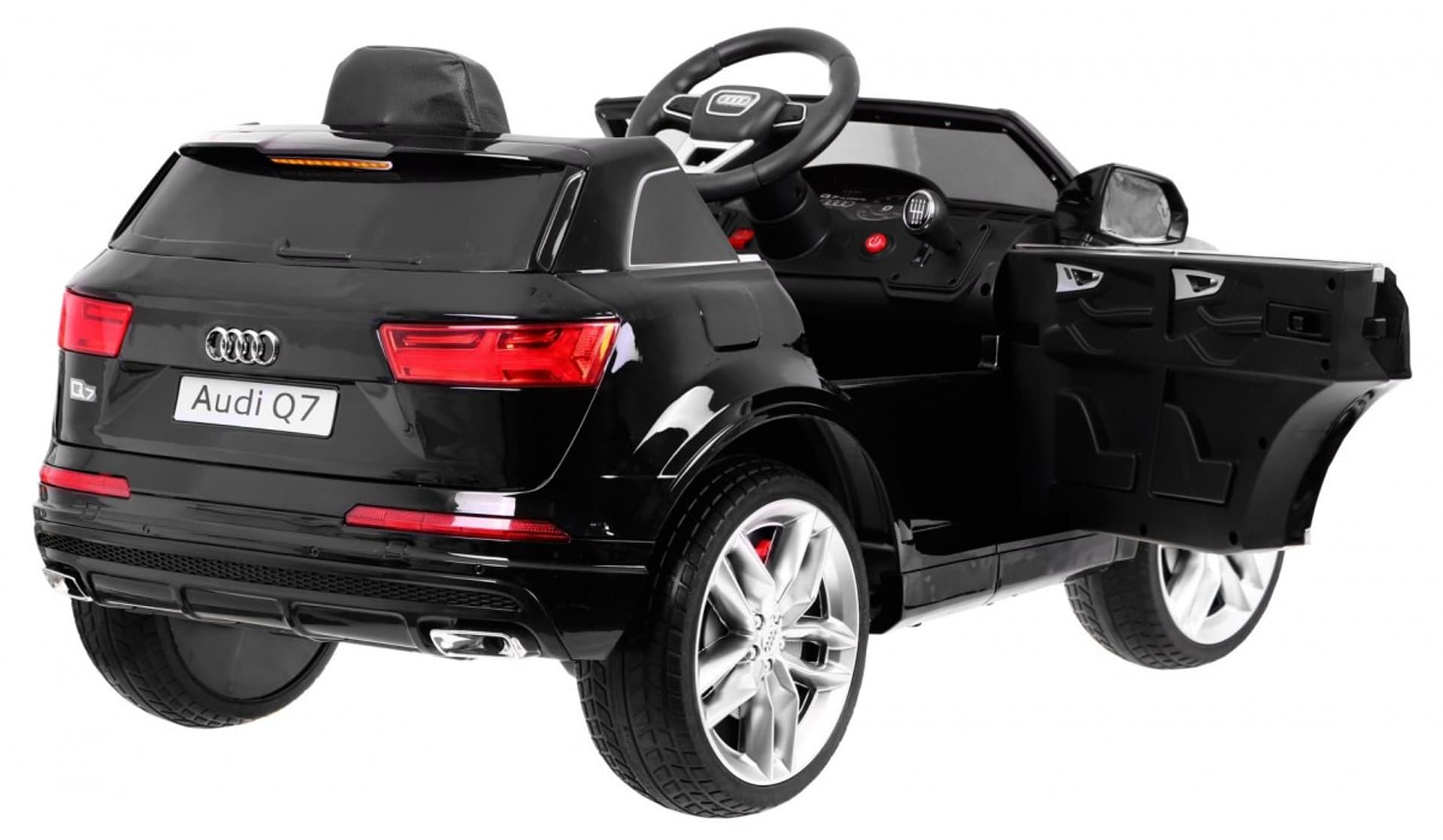 

Audi Q7 Quattro S-Line na akumulator Czarny + Pilot + Wolny Start + EVA + Radio MP3 LED