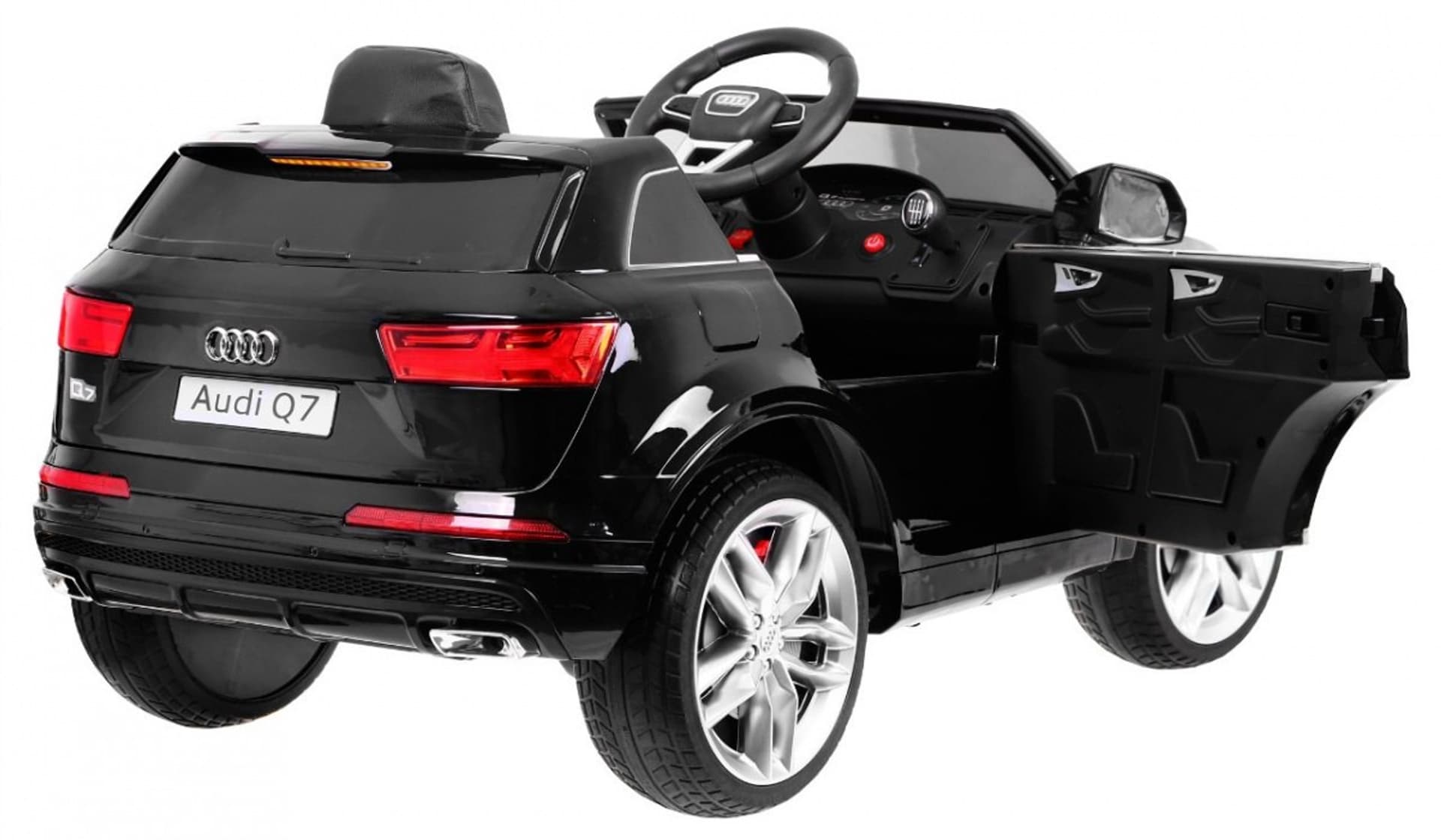 

Audi Q7 Quattro S-Line na akumulator Lakier Czarny + Pilot + Wolny Start + EVA + Radio MP3