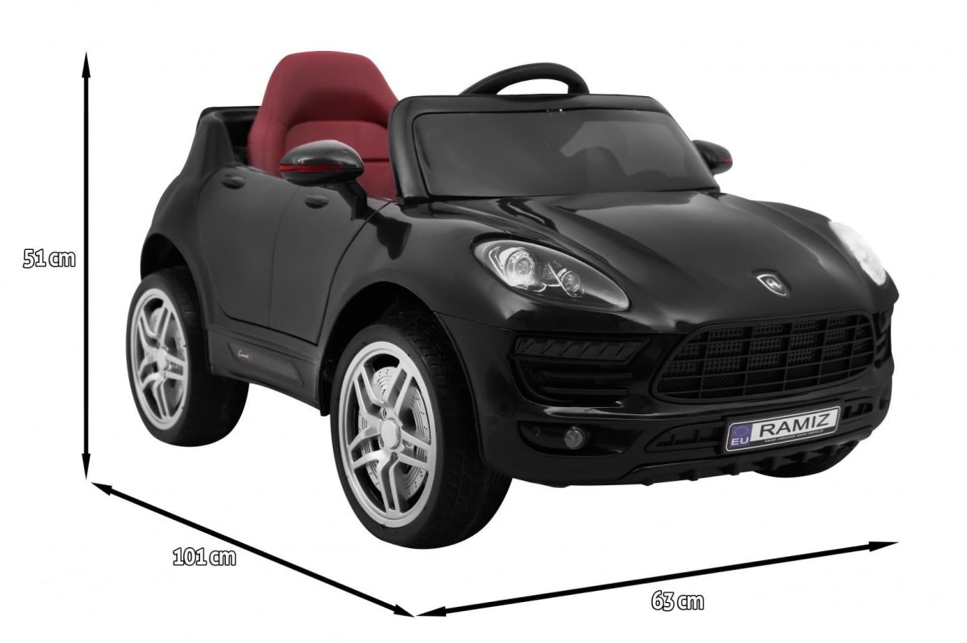 

Autko Turbo-S na akumulator dla dzieci Czarny + Pilot + Wolny Start + Koła EVA + Radio MP3