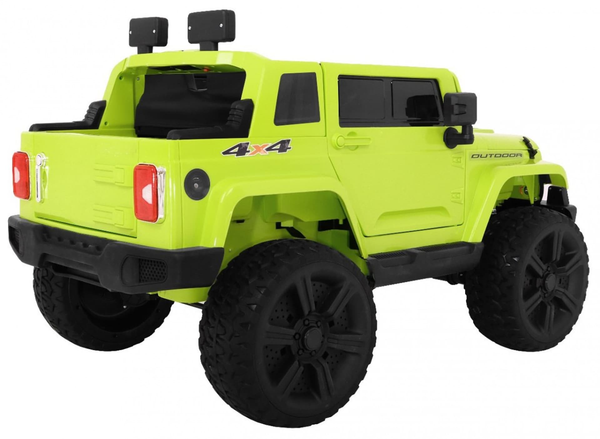 

Auto na akumulator Mighty Jeep dla dzieci Zielony + 2-osobowy + Napęd 4x4 + 2 bagażniki