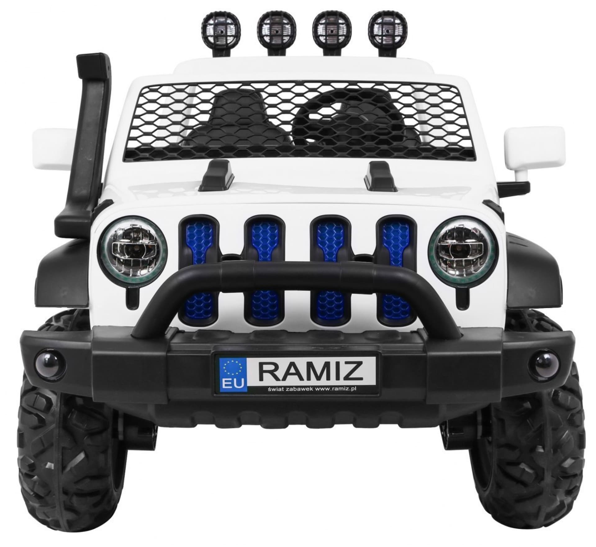 

Auto terenowe AllRoad dla 2 dzieci Biały + Napęd 4x4 + Pilot + Wolny Start + MP3 LED